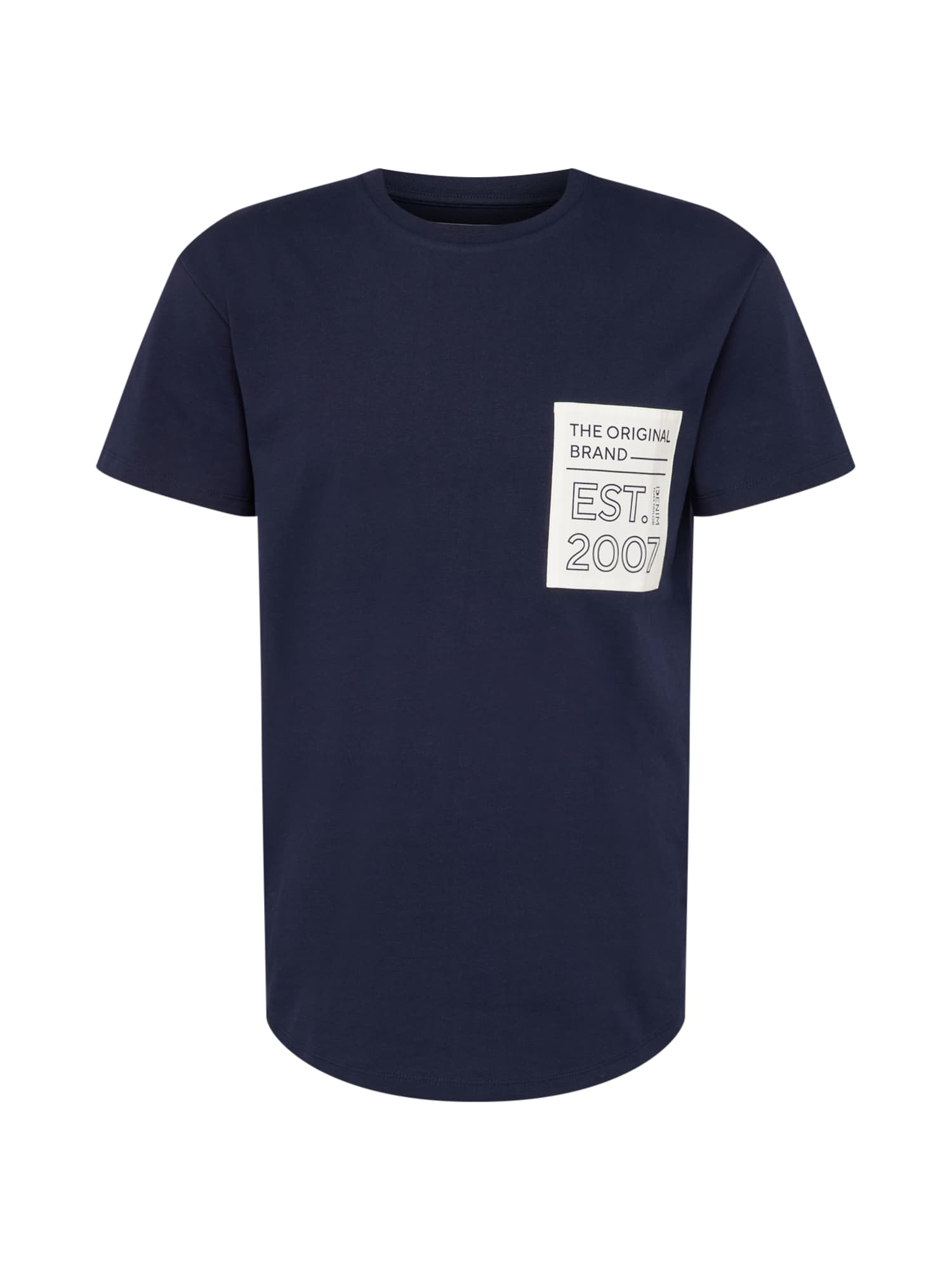 TOM TAILOR DENIM Majica  mornarska / bela