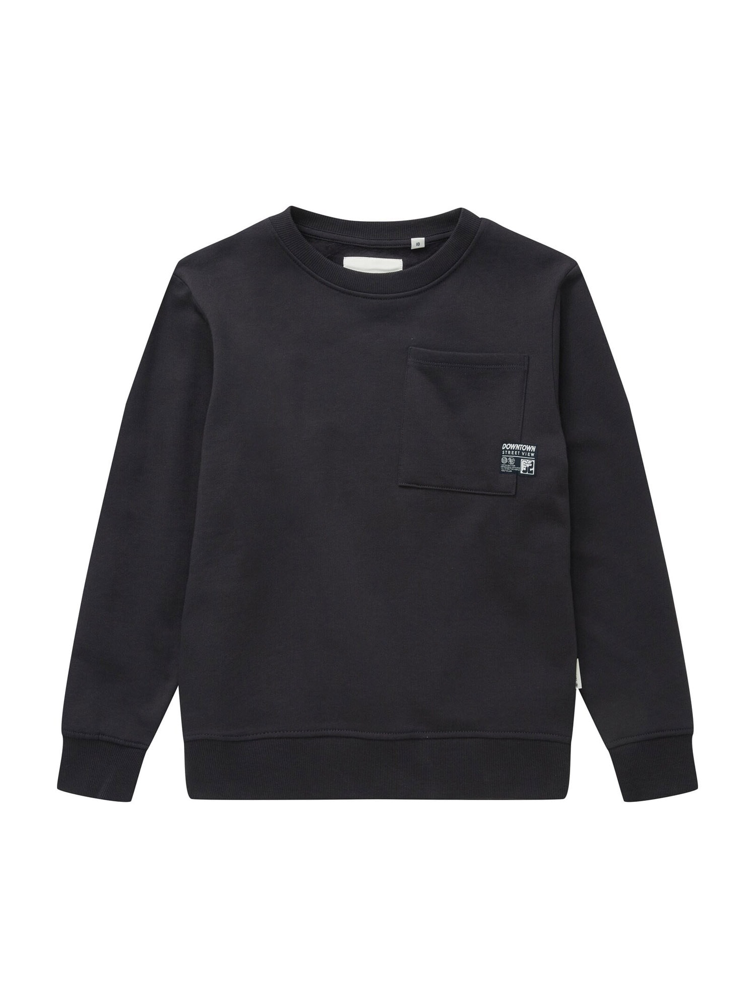 TOM TAILOR Majica  antracit / bela