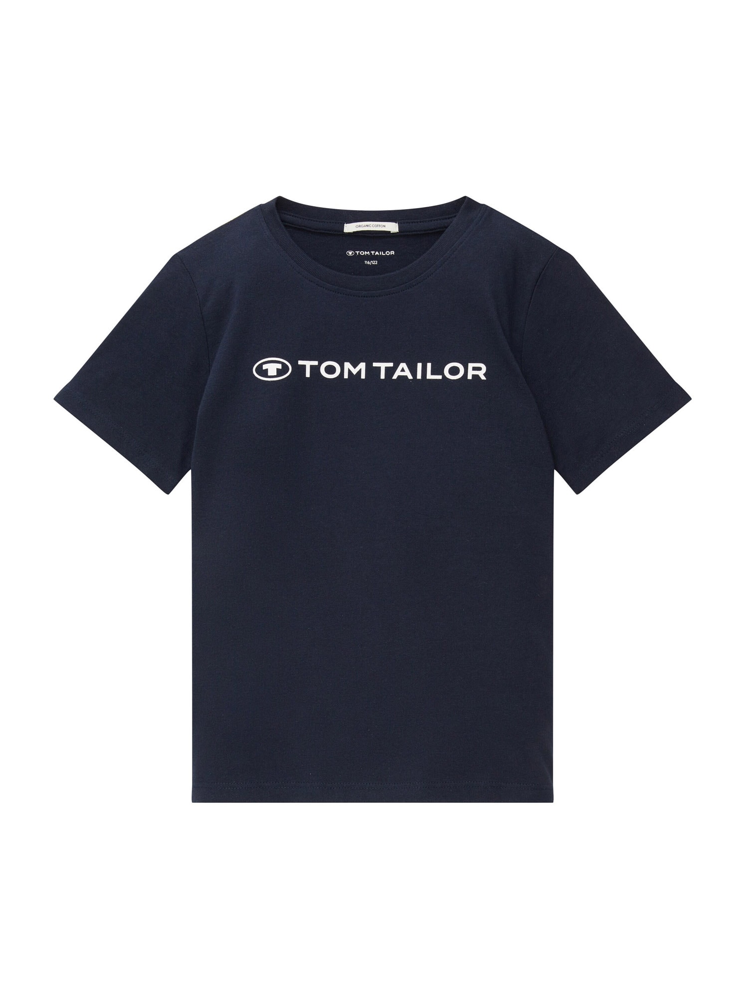 TOM TAILOR Majica  mornarska / bela
