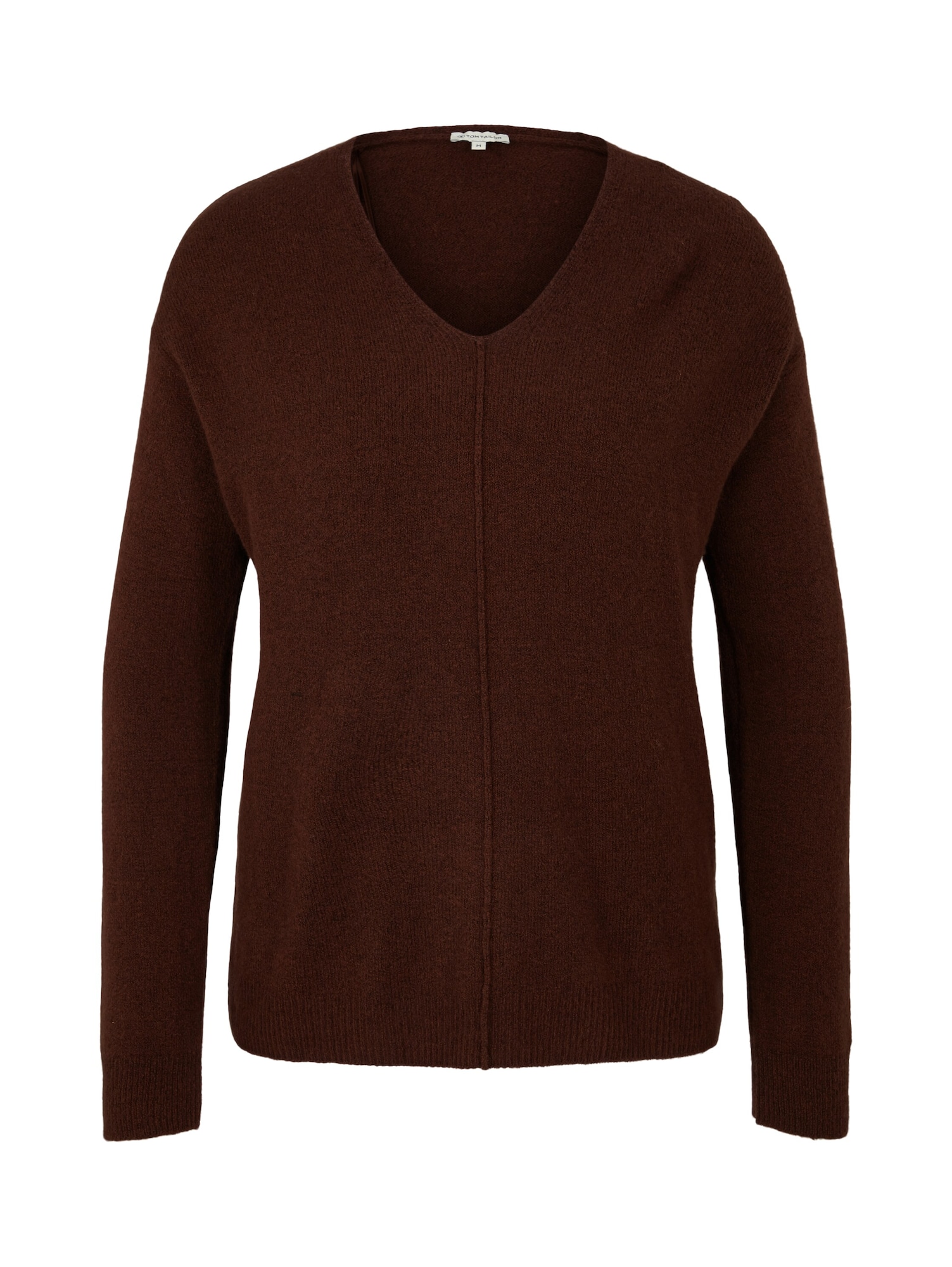 TOM TAILOR Pulover  temno rjava