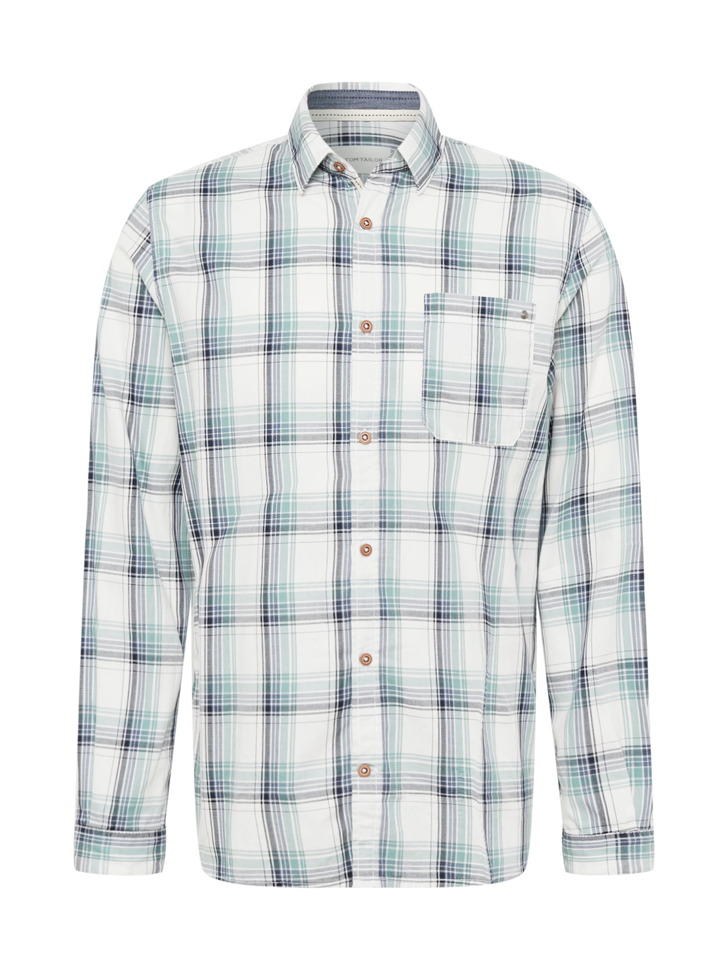 TOM TAILOR Srajca  modra / meta / bela
