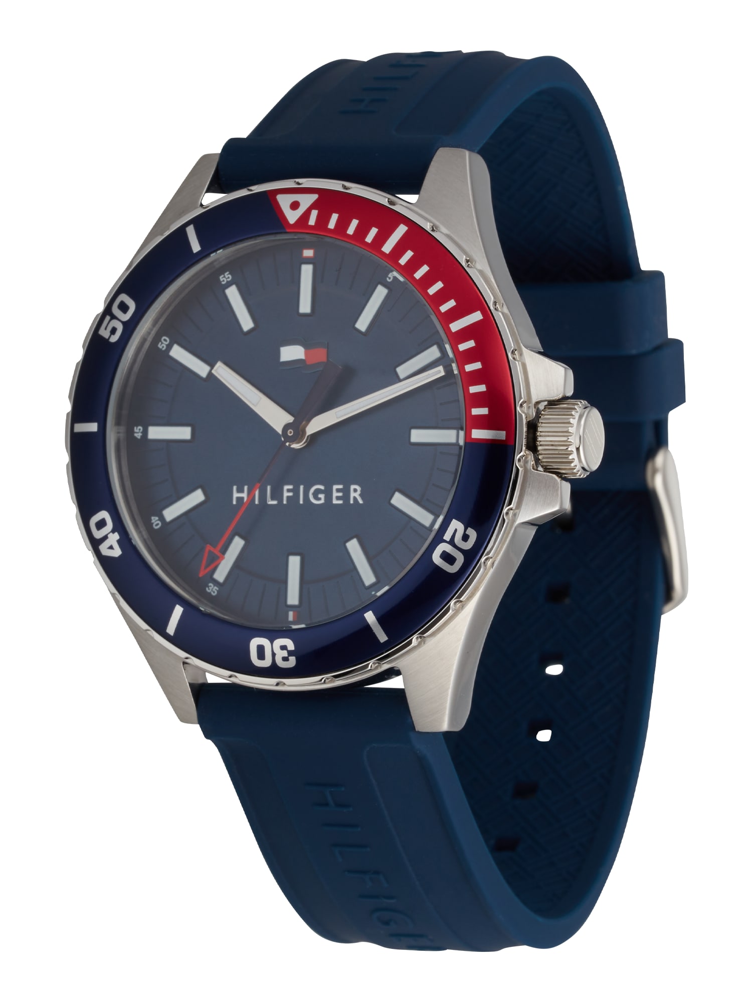 TOMMY HILFIGER Analogna ura  temno modra / rdeča / bela