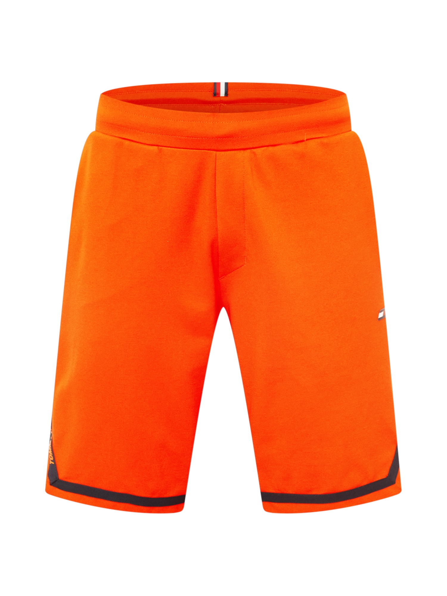 TOMMY HILFIGER Hlače  mornarska / temno oranžna / črna / bela