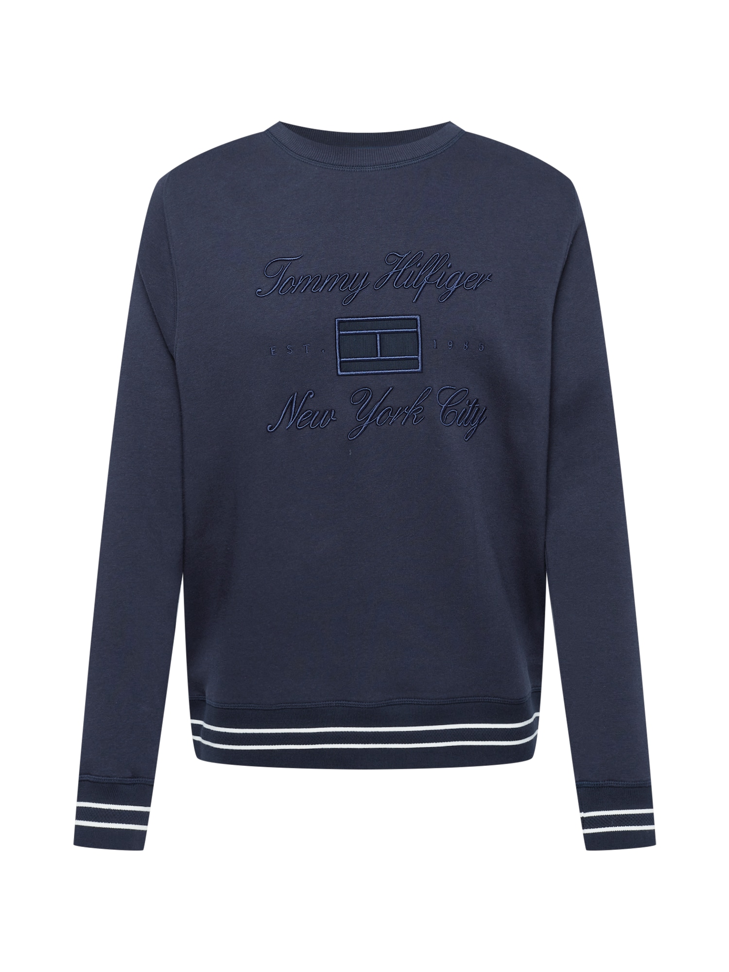 TOMMY HILFIGER Majica  mornarska / bela