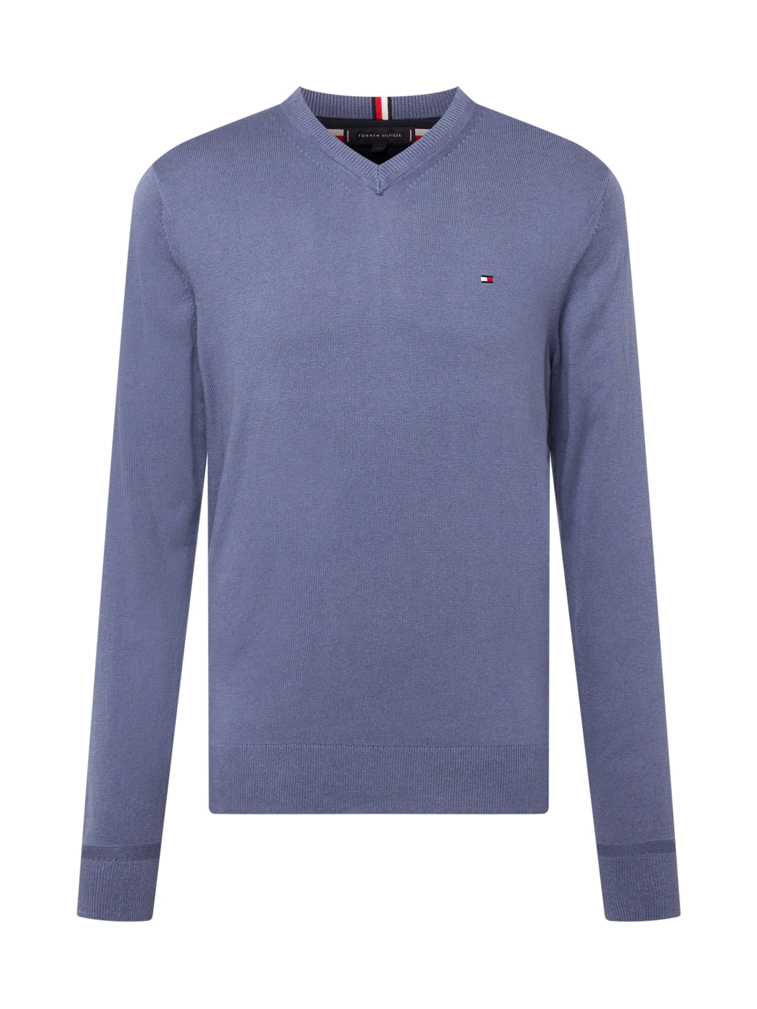 TOMMY HILFIGER Pulover  mornarska / golobje modra / ognjeno rdeča / bela