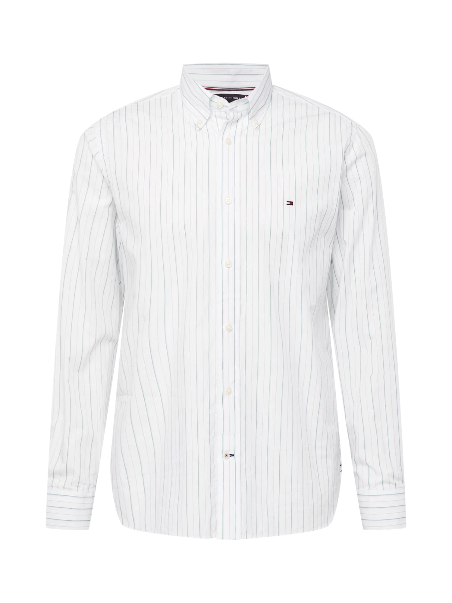 TOMMY HILFIGER Srajca  zelena / naravno bela