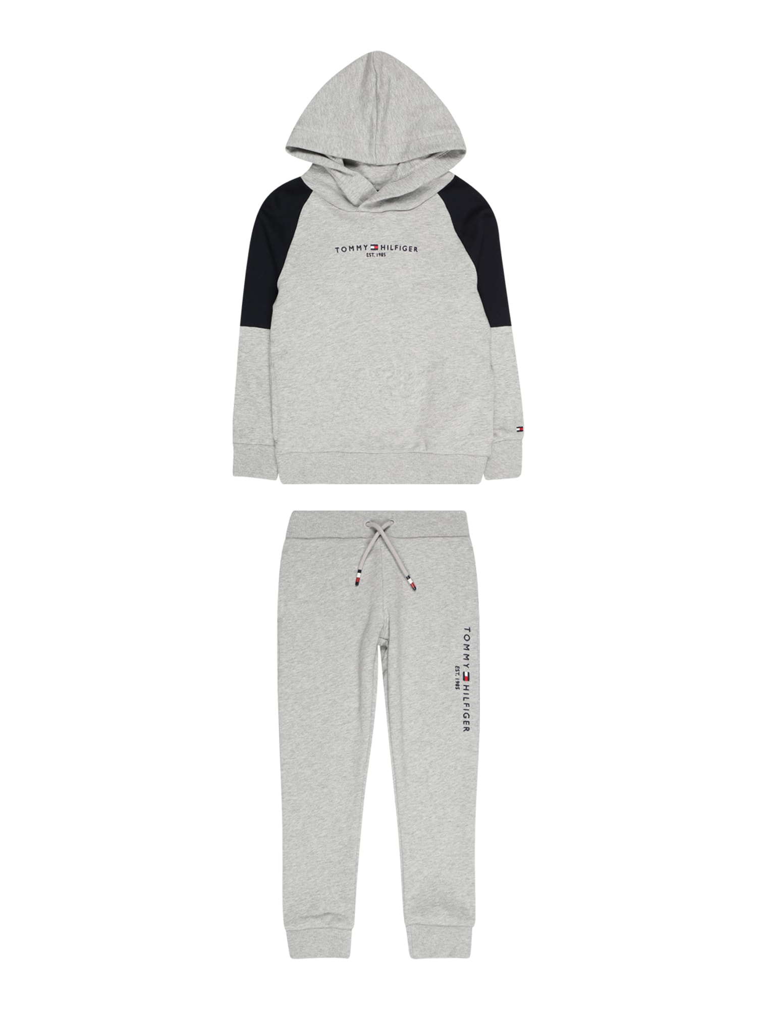 TOMMY HILFIGER Trenirka za tek  svetlo siva / rdeča / črna / bela