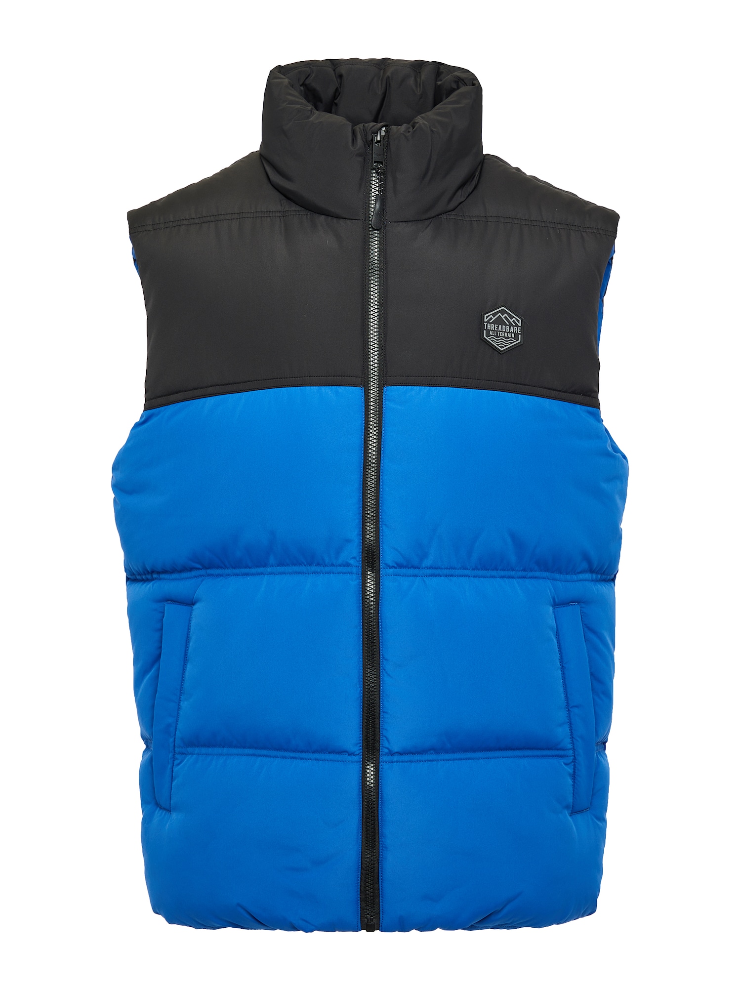 Threadbare Prehodna jakna 'Gilet Lethame'  modra / siva / črna