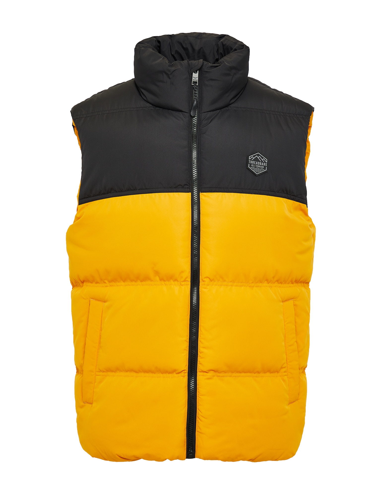 Threadbare Prehodna jakna 'Gilet Lethame'  rumena / siva / črna