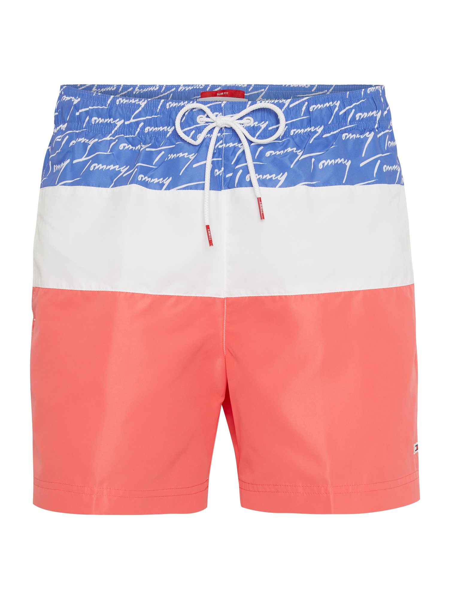 Tommy Hilfiger Underwear Kratke kopalne hlače  modra / korala / bela