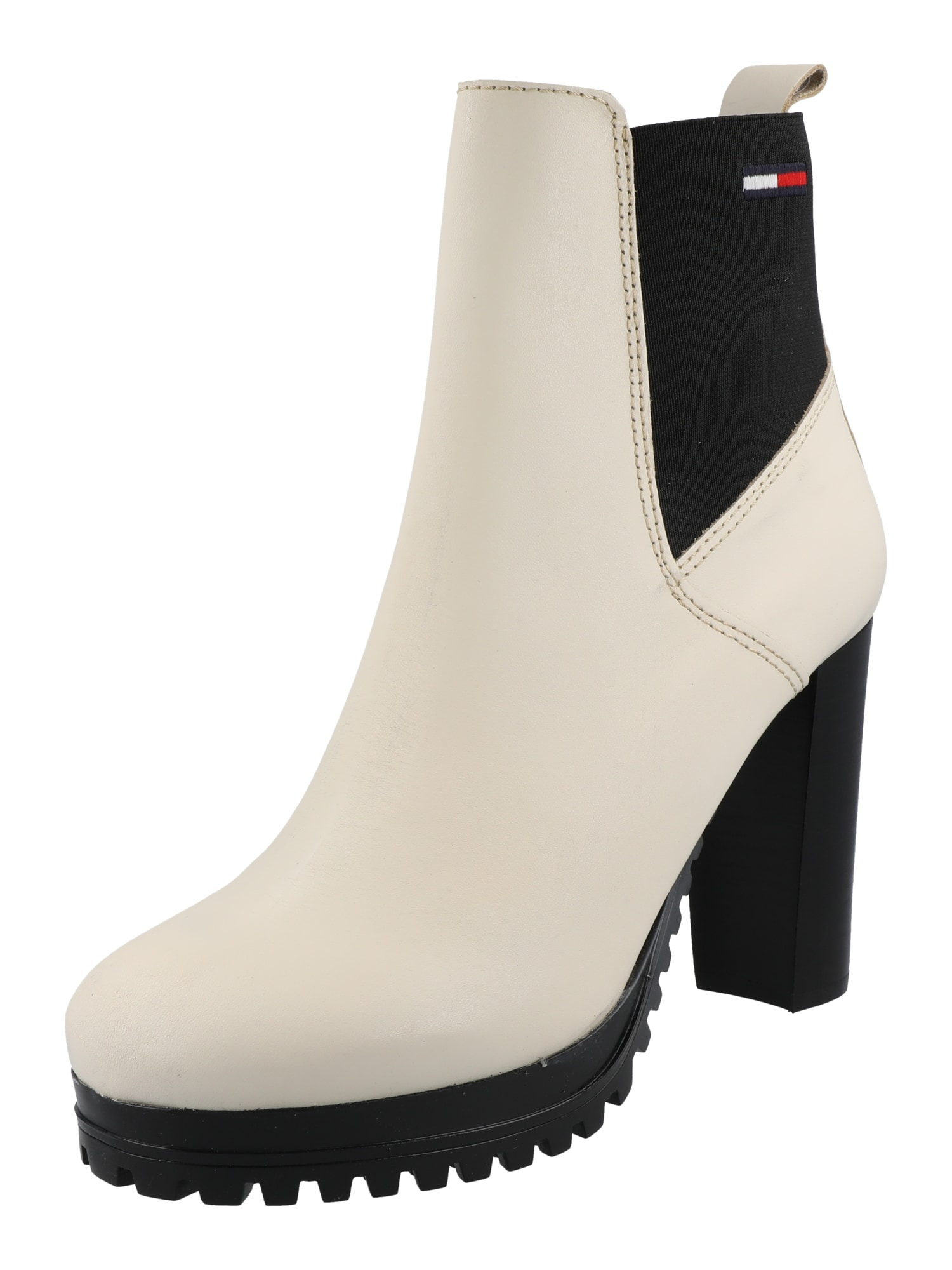 Tommy Jeans Chelsea škornji 'Clarisa'  mornarska / ognjeno rdeča / črna / off-bela