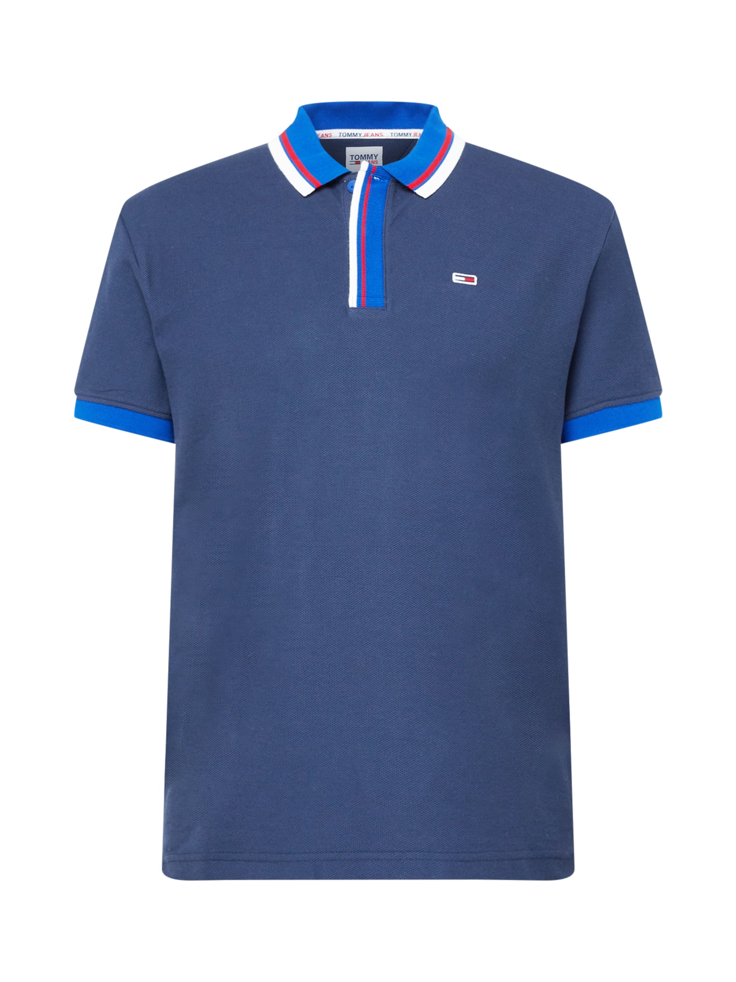 Tommy Jeans Majica  mornarska / nebeško modra / rdeča / bela