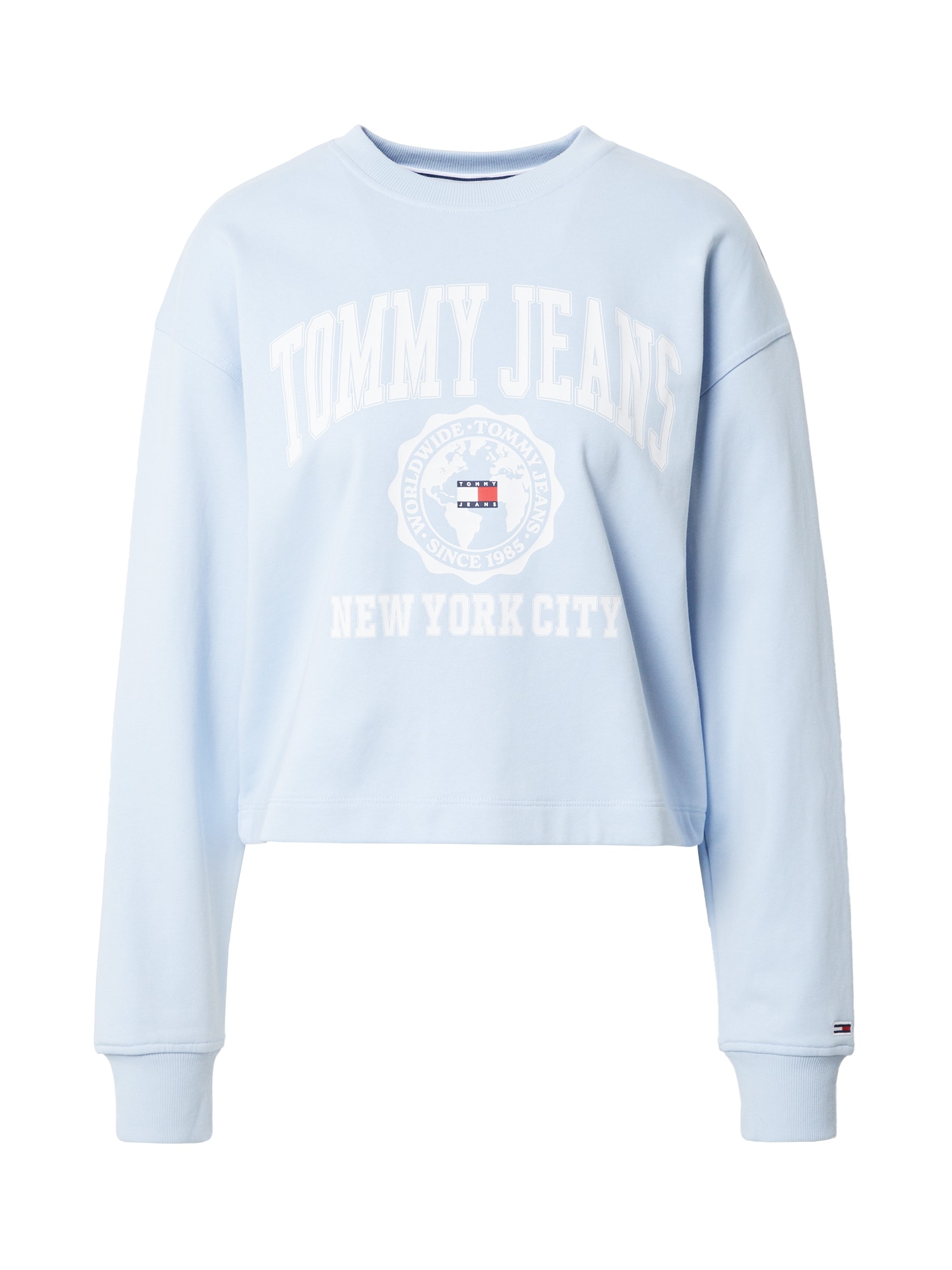 Tommy Jeans Majica  mornarska / svetlo modra / rdeča / bela