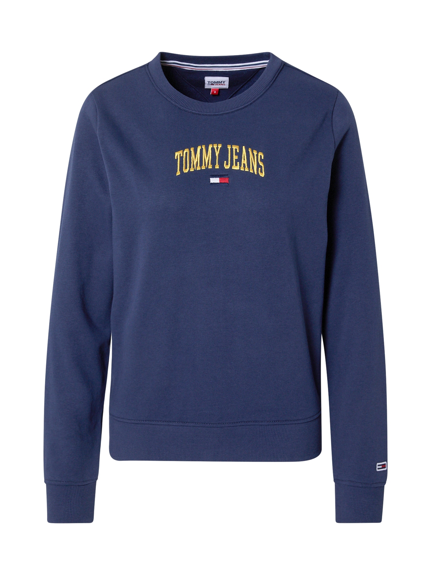 Tommy Jeans Majica  mornarska / zlata / rdeča / bela