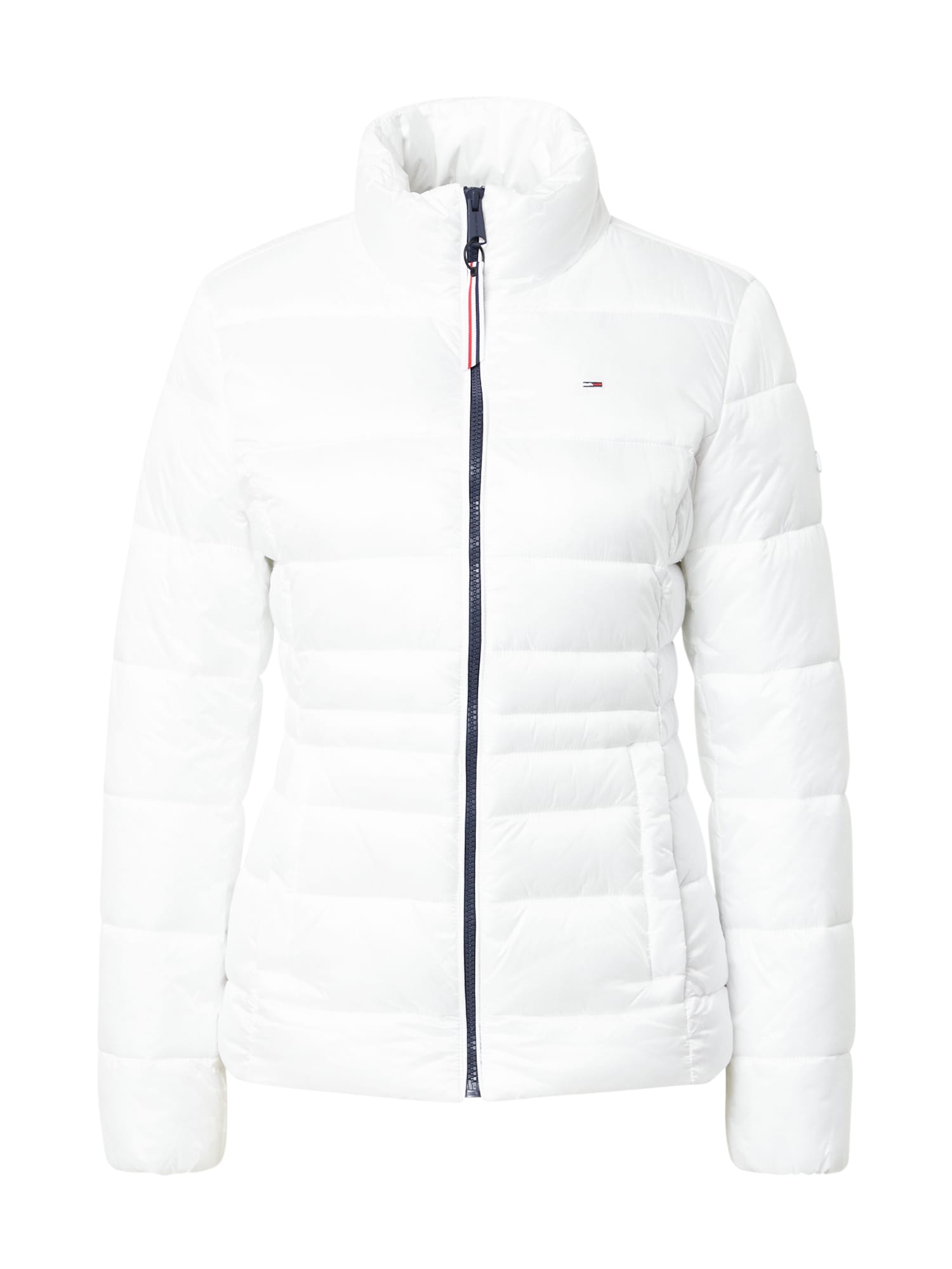 Tommy Jeans Prehodna jakna  mornarska / rdeča / bela