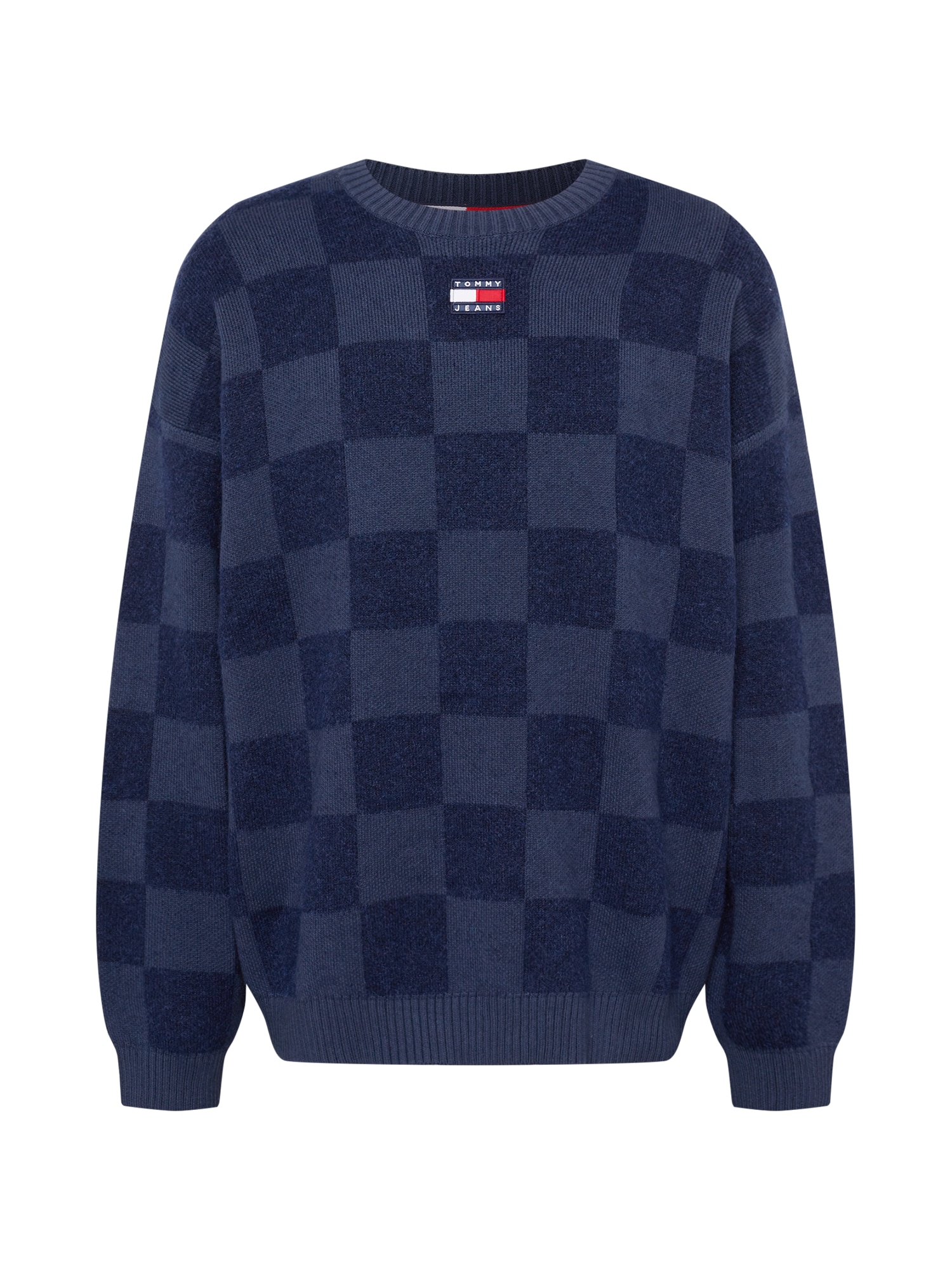 Tommy Jeans Pulover  marine / mornarska / rdeča / bela