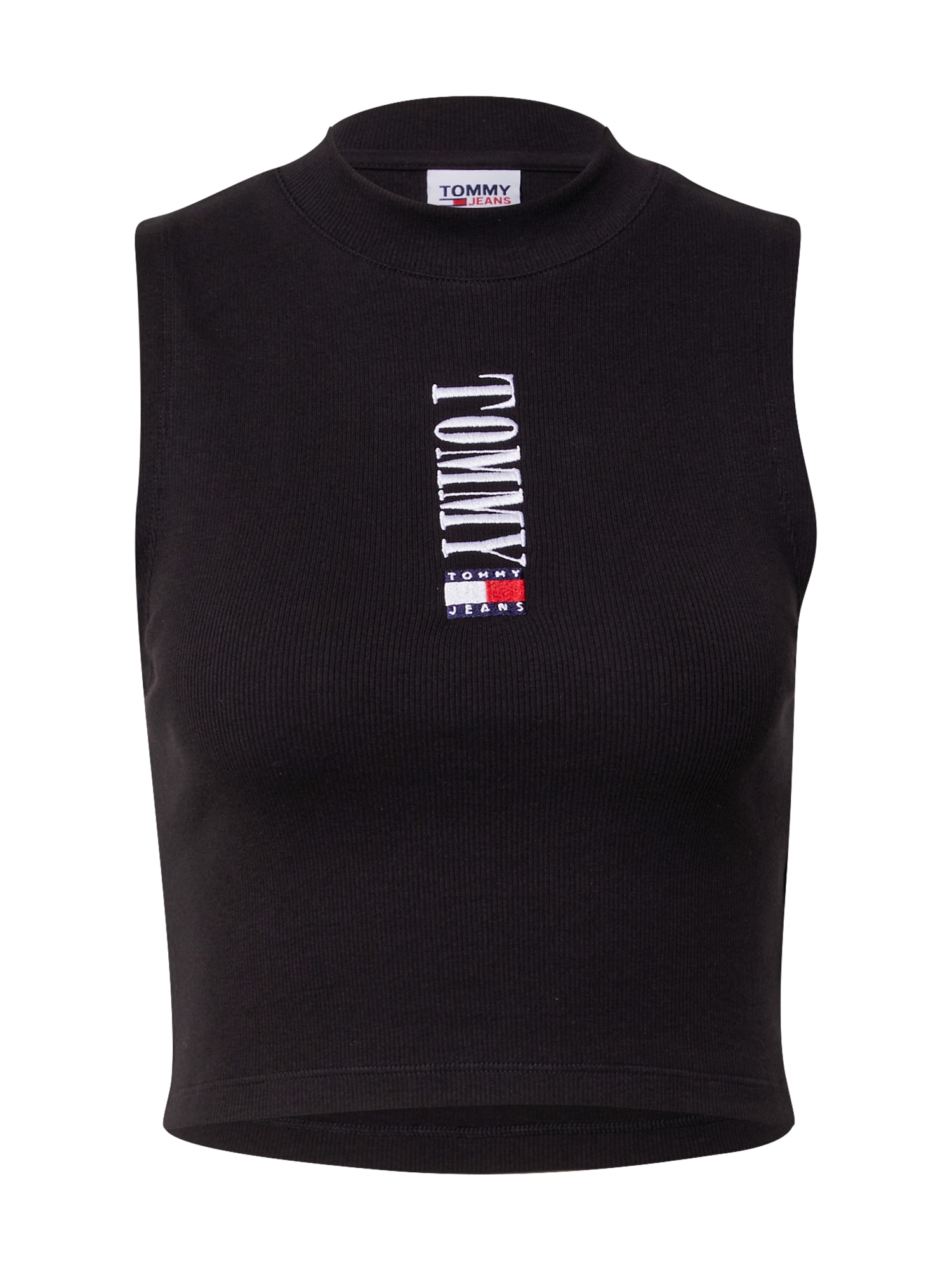 Tommy Jeans Top 'Archive'  nočno modra / ognjeno rdeča / črna / bela