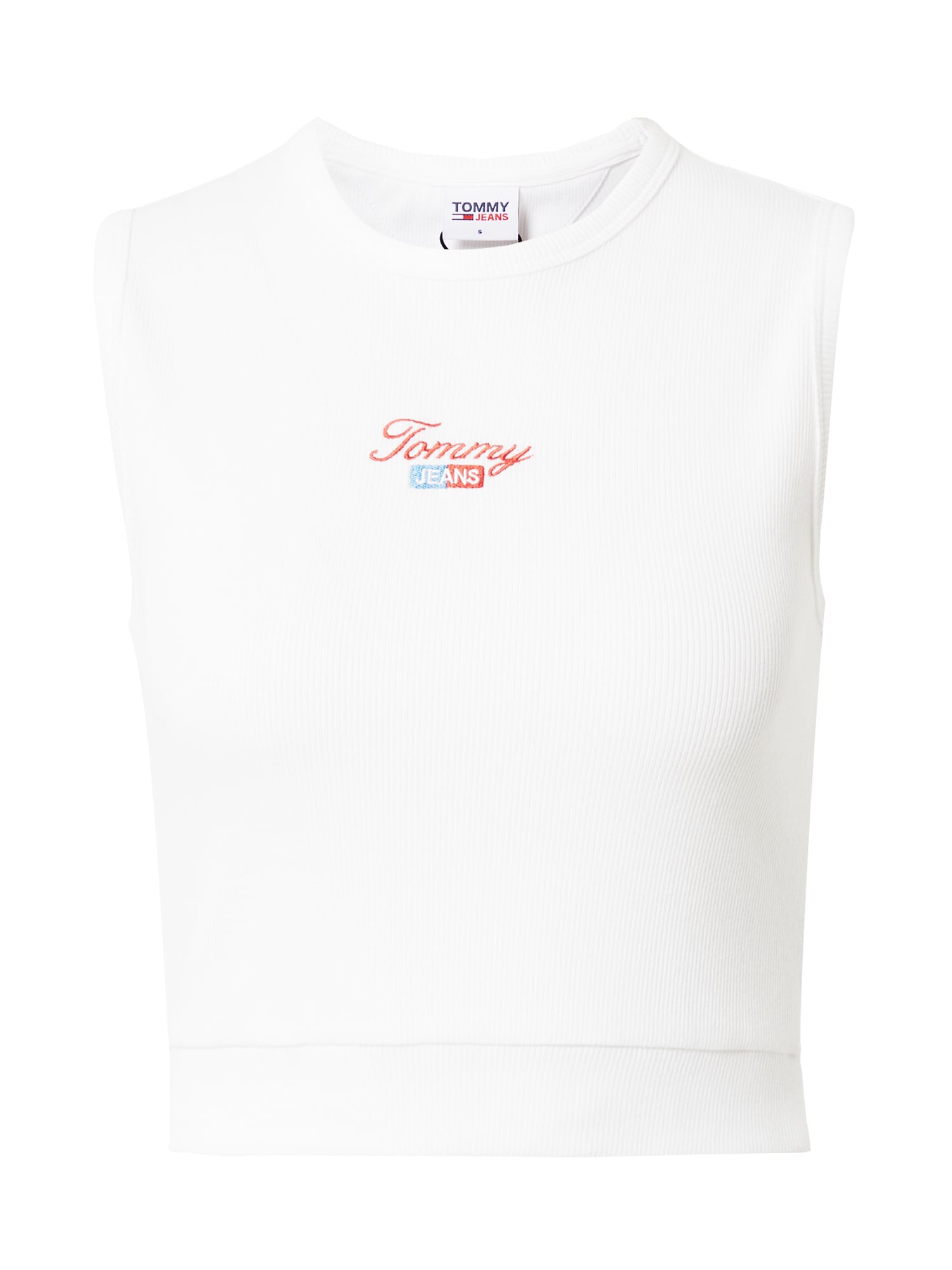 Tommy Jeans Top  svetlo rdeča / bela