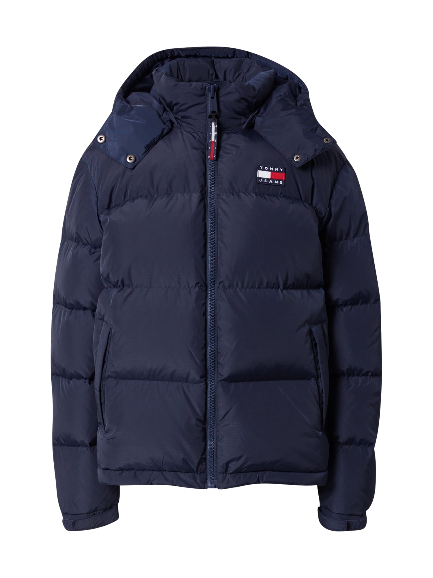 Tommy Jeans Zimska jakna 'Alaska'  mornarska / rdeča / bela