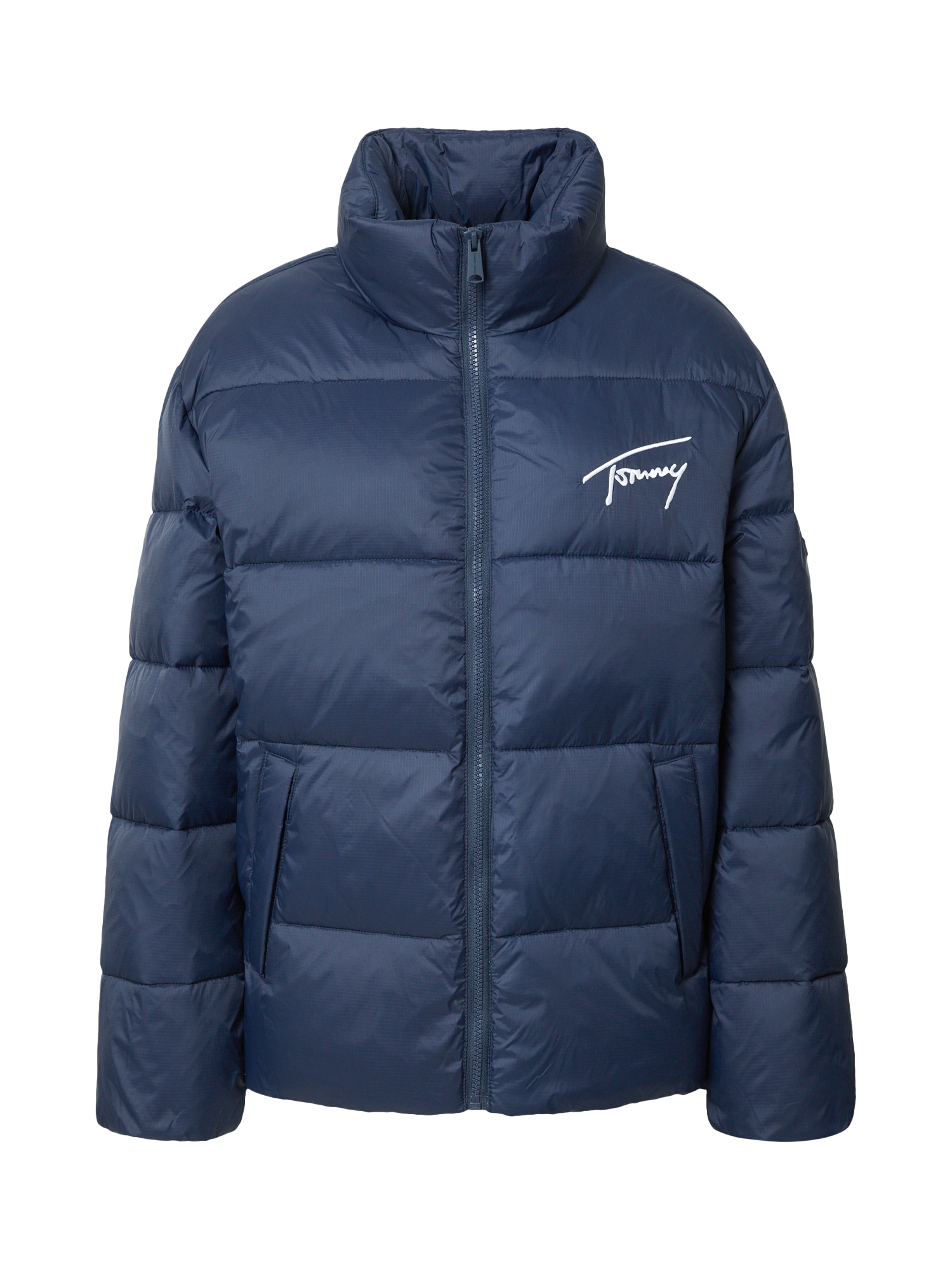 Tommy Jeans Zimska jakna  mornarska / bela