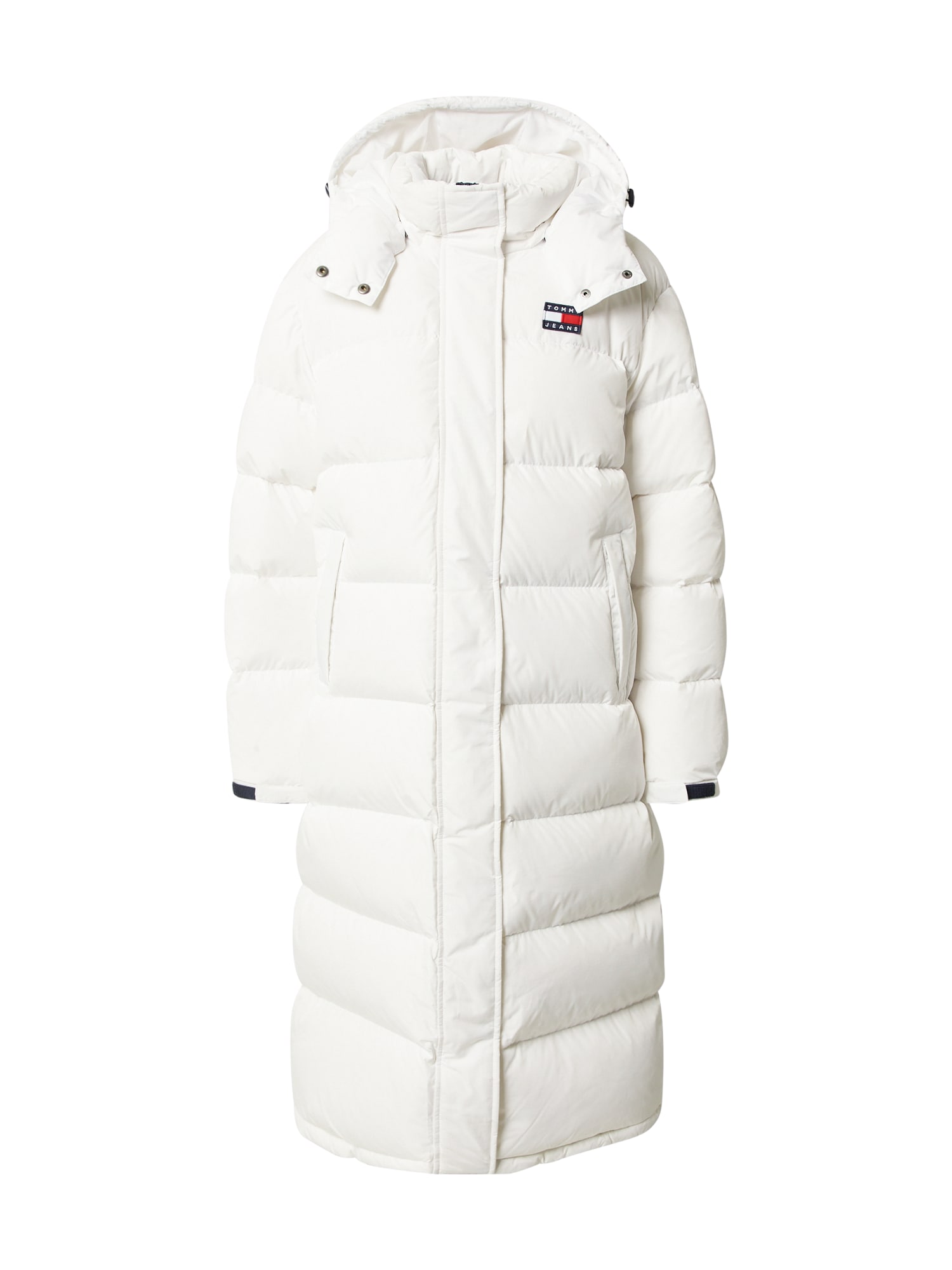 Tommy Jeans Zimski plašč 'Alaska'  mornarska / rdeča / bela