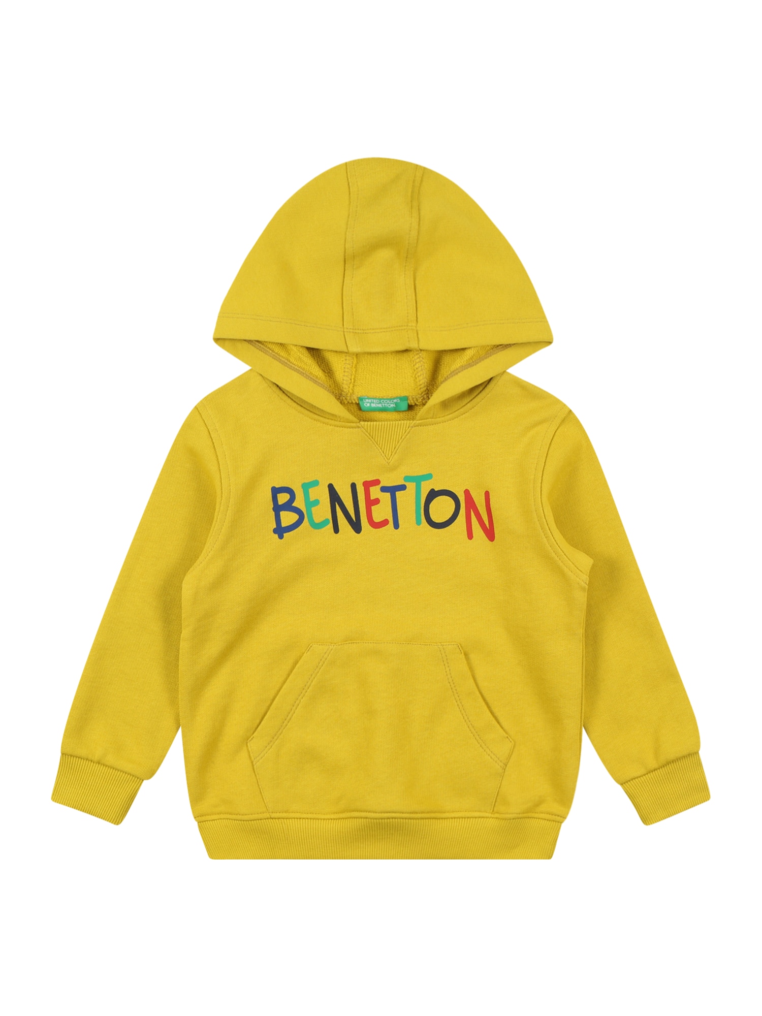 UNITED COLORS OF BENETTON Majica  modra / temno rumena / zelena / rdeča