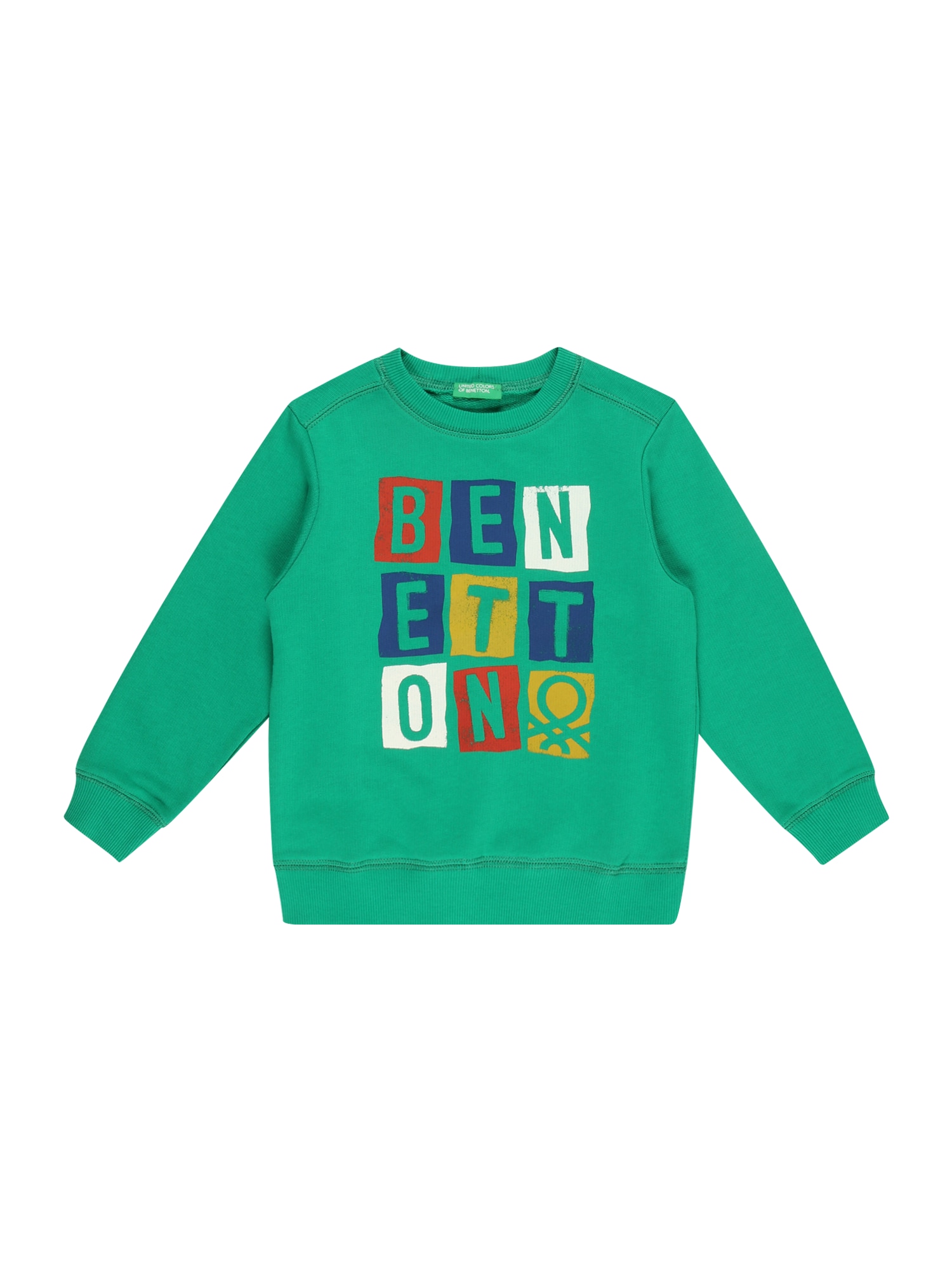 UNITED COLORS OF BENETTON Majica  mornarska / limeta / rjasto rdeča / bela