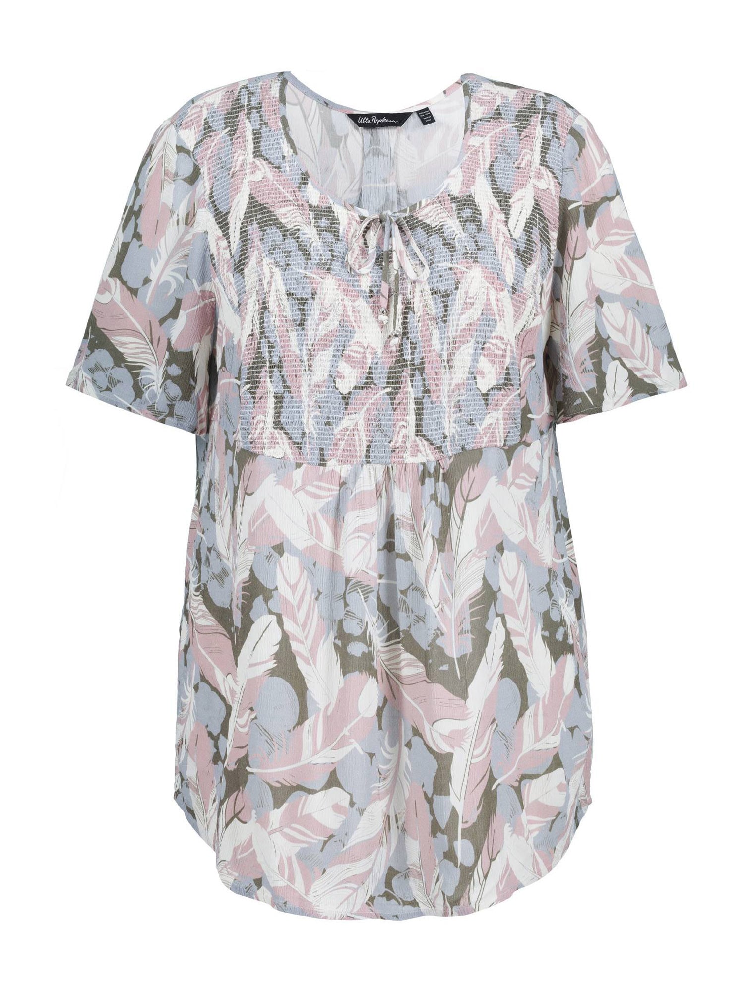 Ulla Popken Bluza  dimno modra / oliva / roza / bela