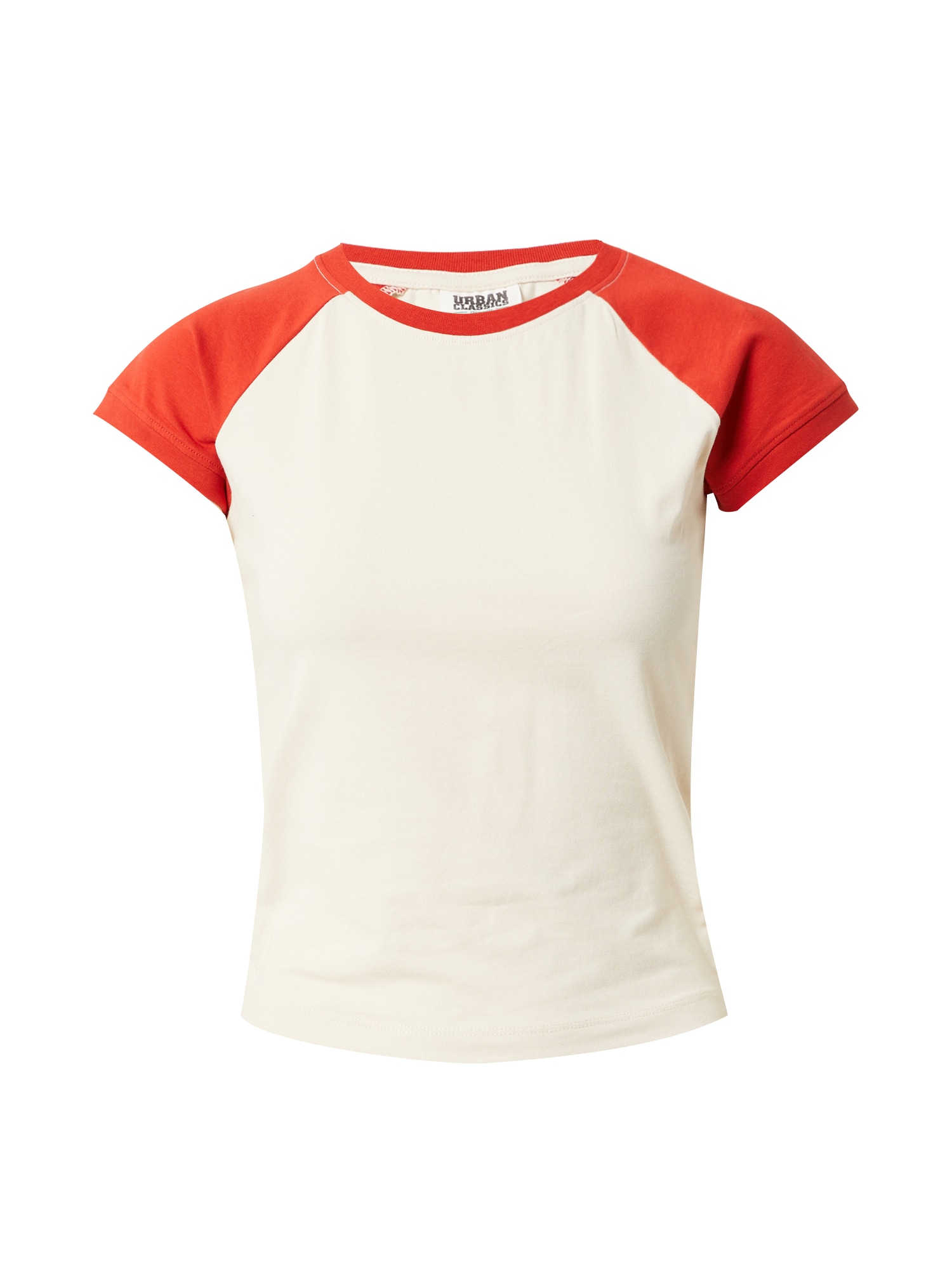 Urban Classics Majica  kremna / rdeča