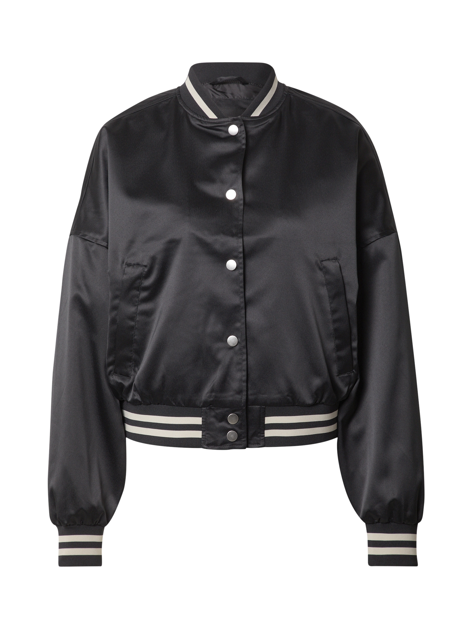 Urban Classics Prehodna jakna  črna / bela