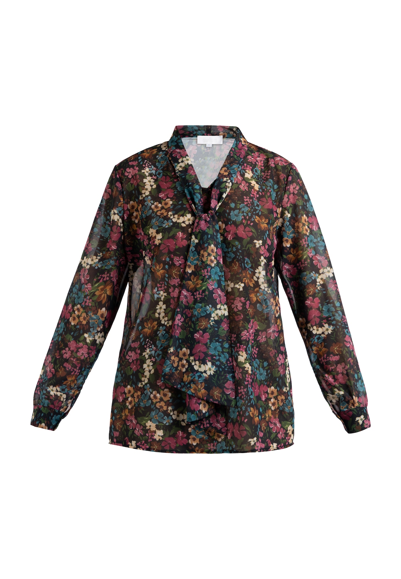 Usha Bluza  modra / zelena / eozin / črna