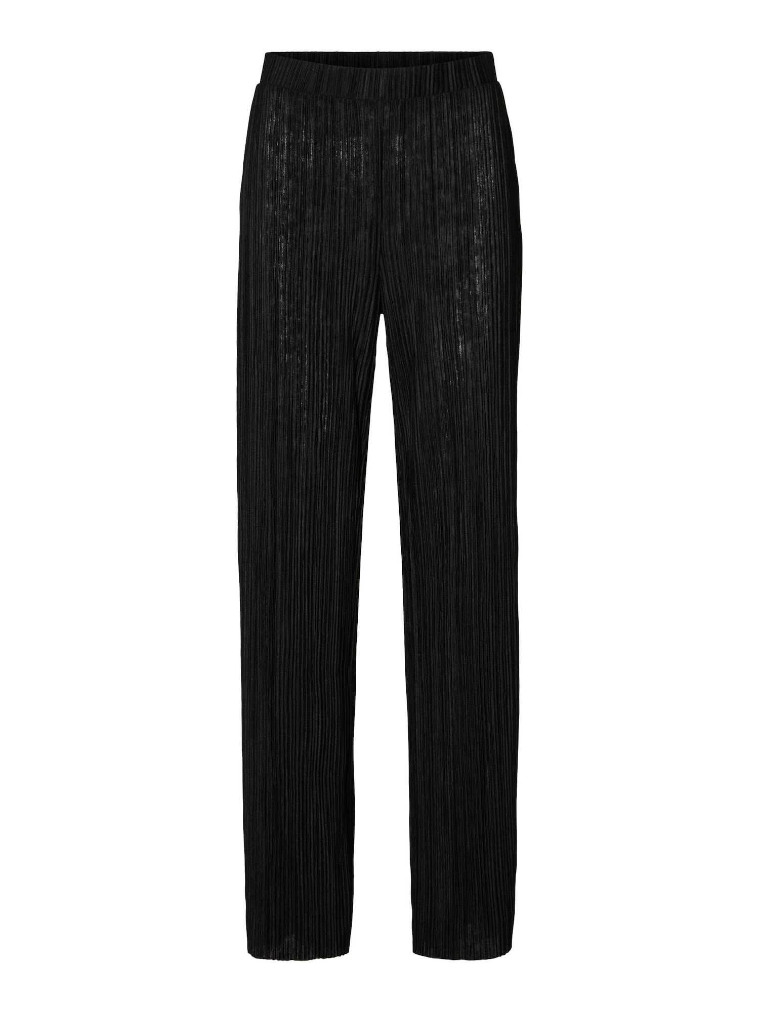VERO MODA Hlače 'CARI'  črna / srebrna