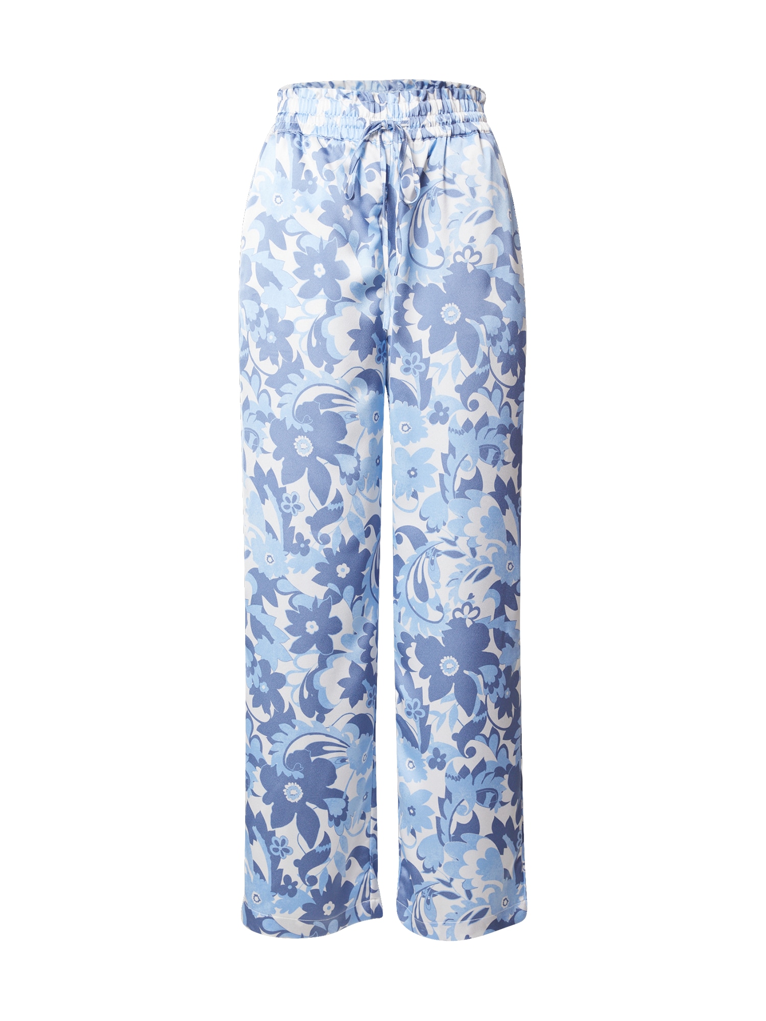 VERO MODA Hlače 'ULLA'  golobje modra / svetlo modra / bela