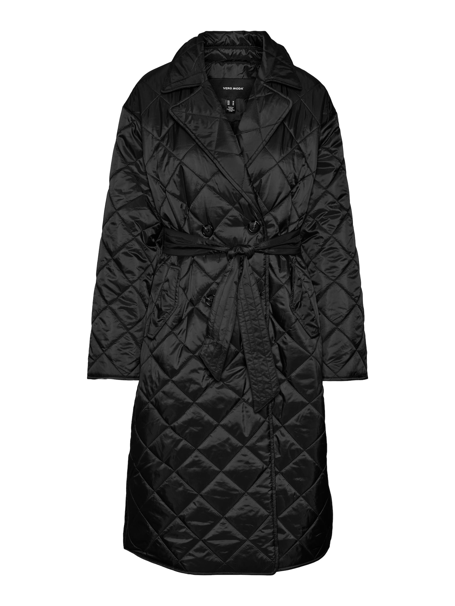 VERO MODA Prehoden plašč 'KENNEDY'  črna