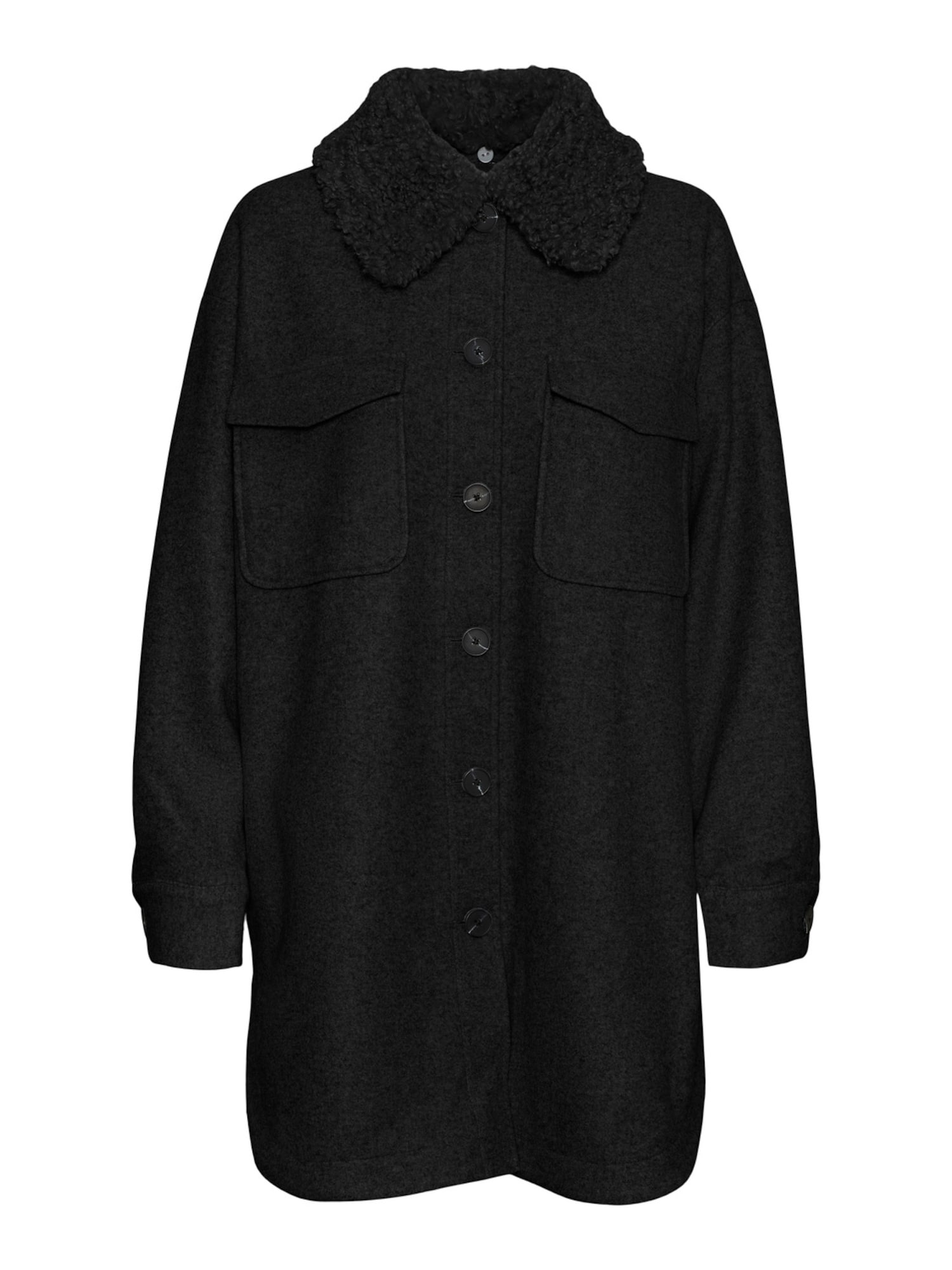 VERO MODA Prehoden plašč 'Ollie'  črna