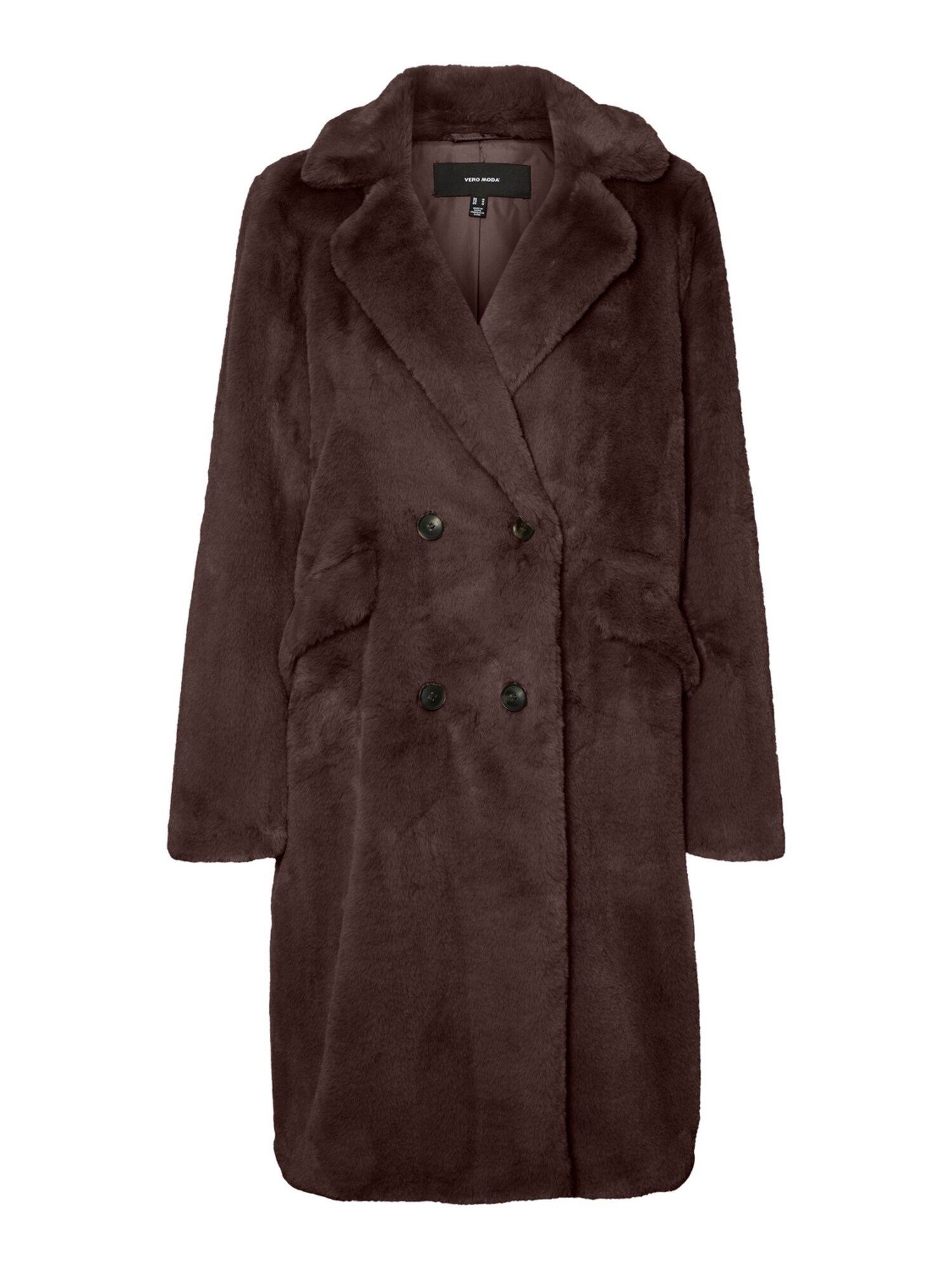 VERO MODA Prehoden plašč  rjava
