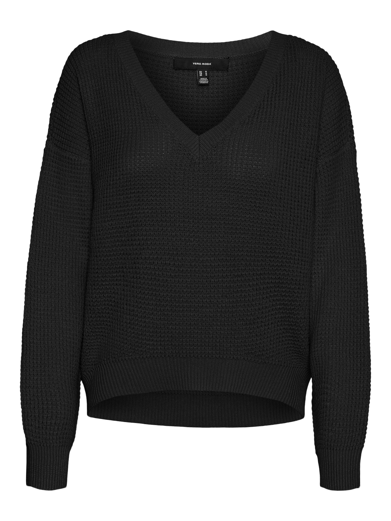 VERO MODA Pulover 'Leanna'  črna