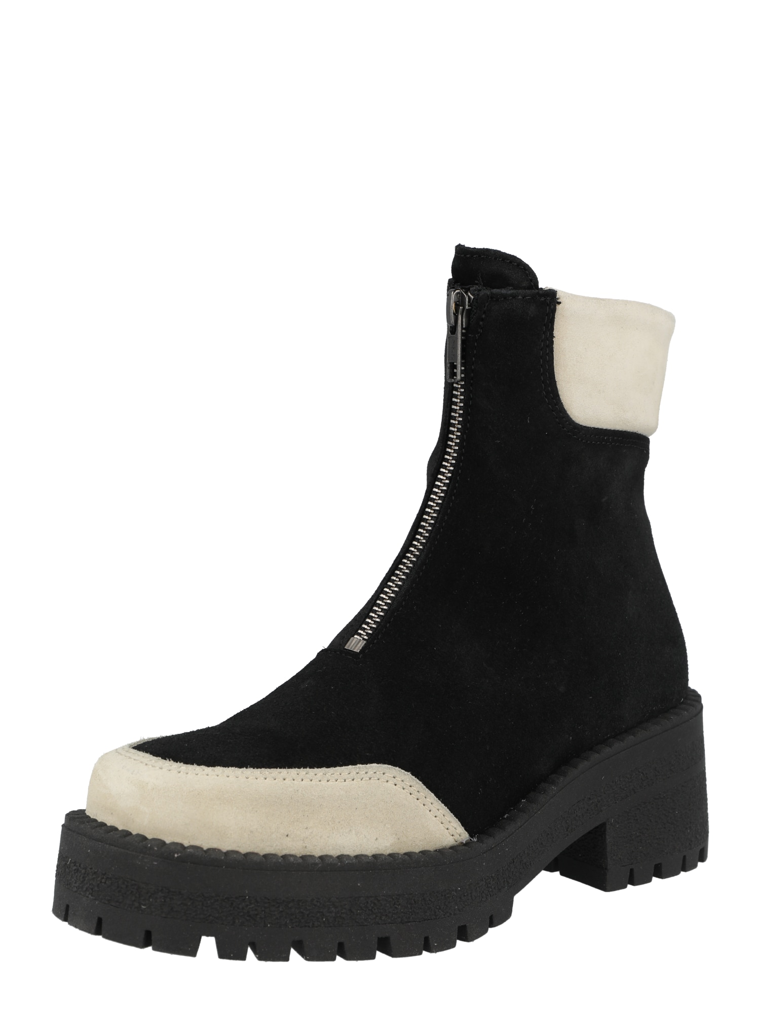 VERO MODA Škornji 'ELLY'  ecru / črna