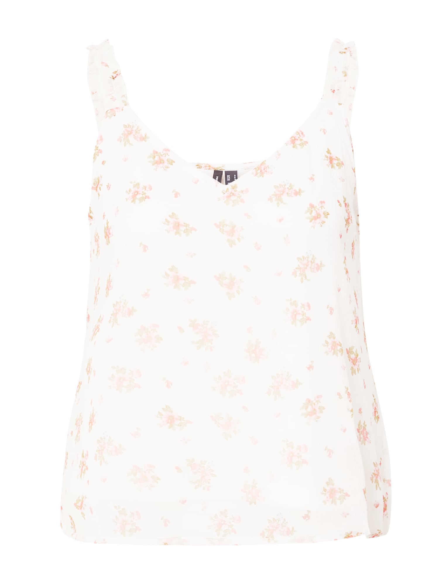 VERO MODA Top 'KAYA'  oliva / roza / bela