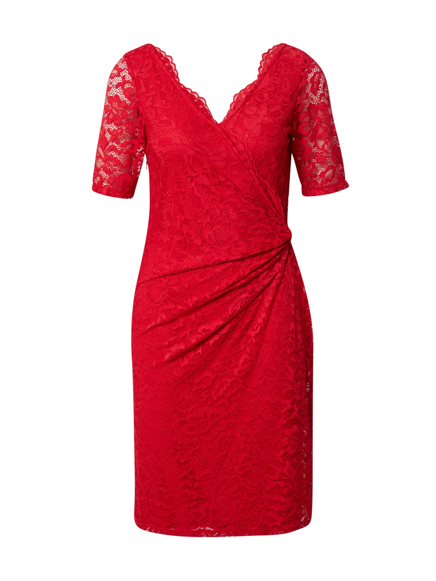 Vera Mont Koktejl obleka  ognjeno rdeča