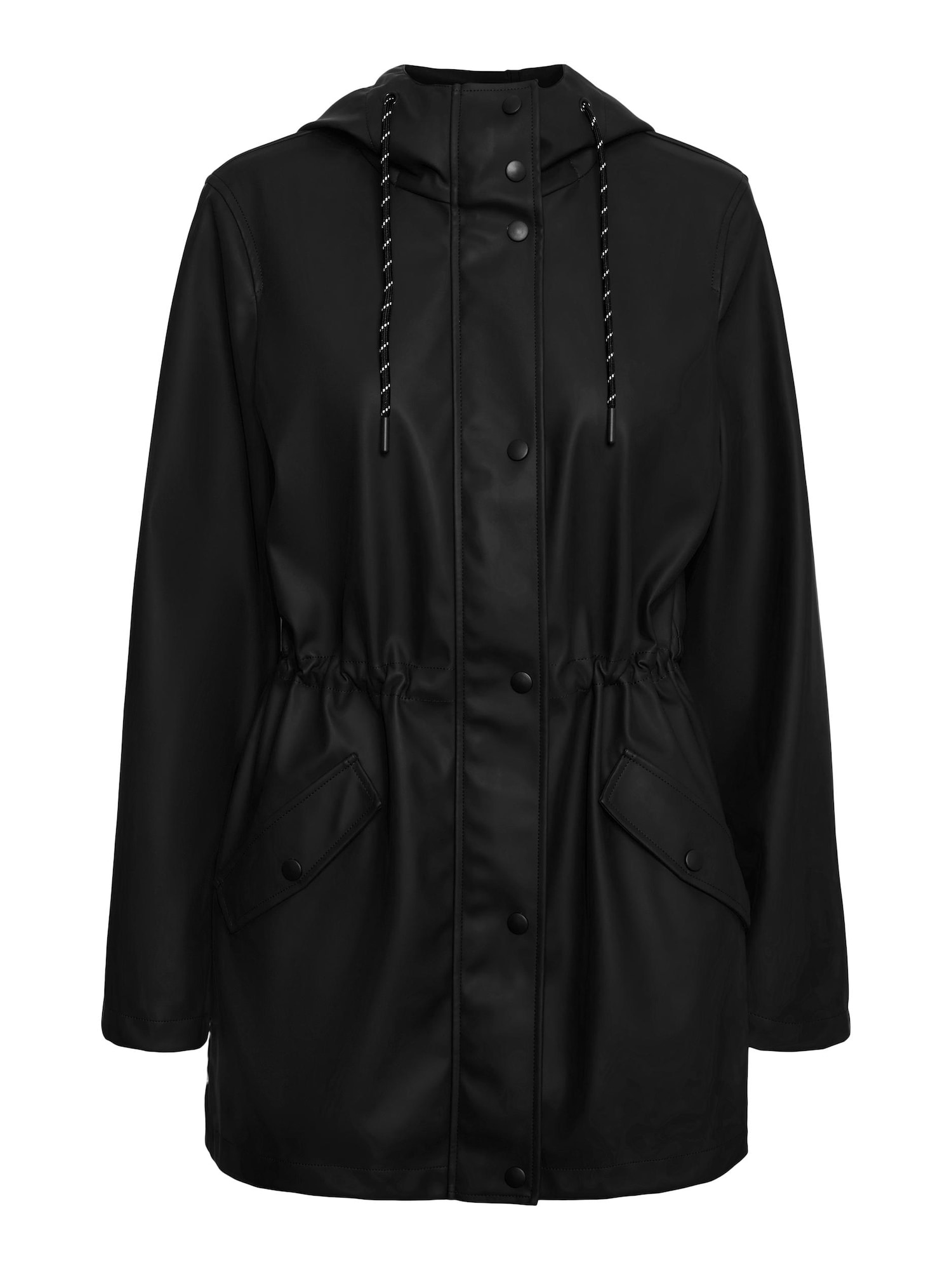 Vero Moda Curve Prehodna jakna 'MALOU'  črna