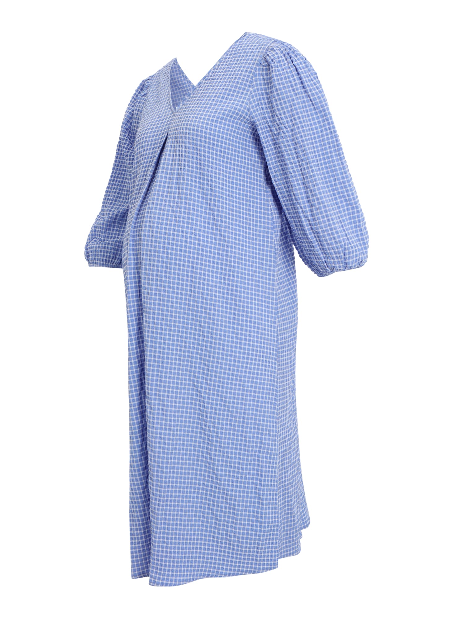 Vero Moda Maternity Obleka 'LOLA'  svetlo modra / bela