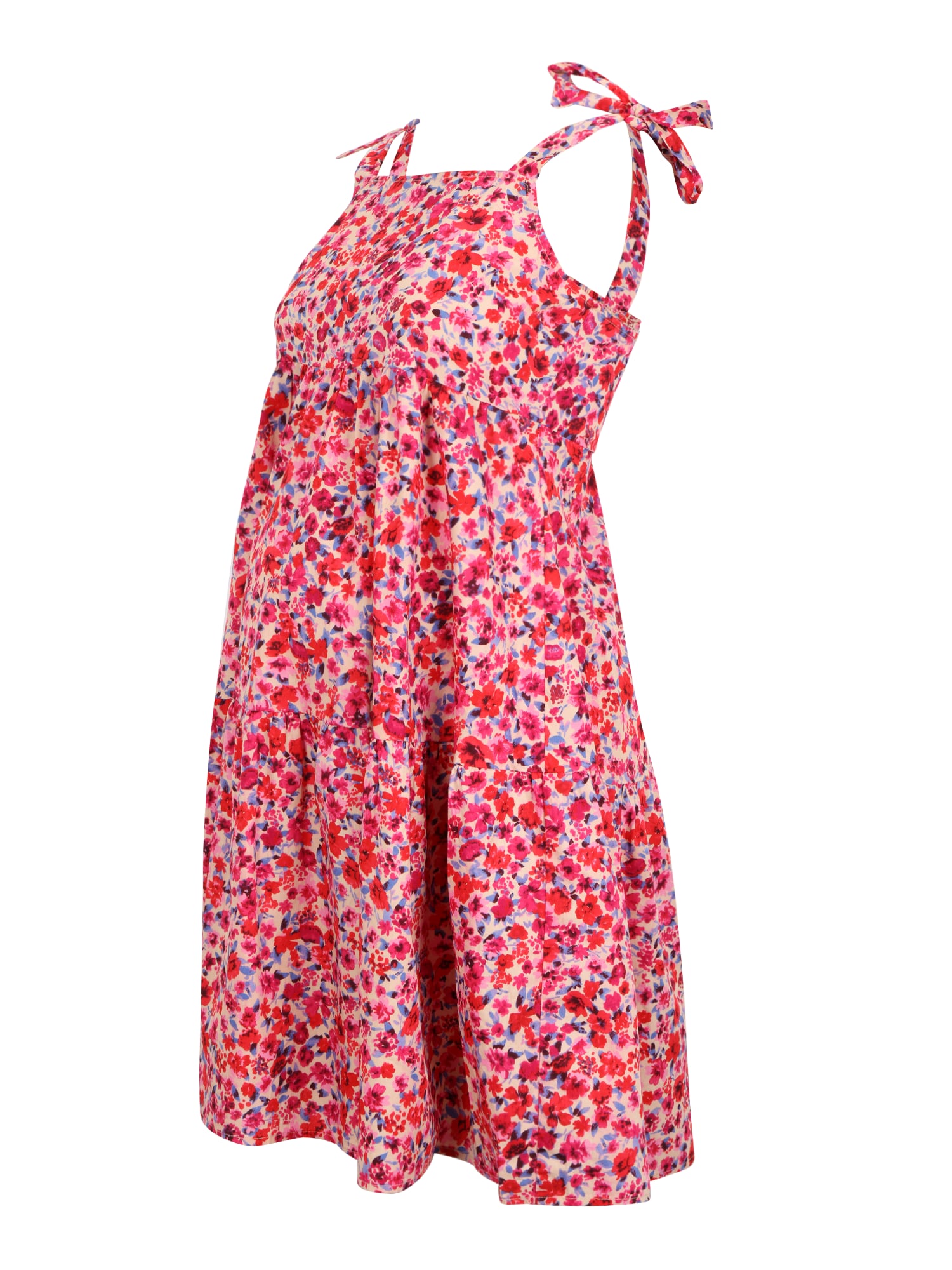 Vero Moda Maternity Poletna obleka 'METTE'  bež / svetlo modra / roza / rdeča