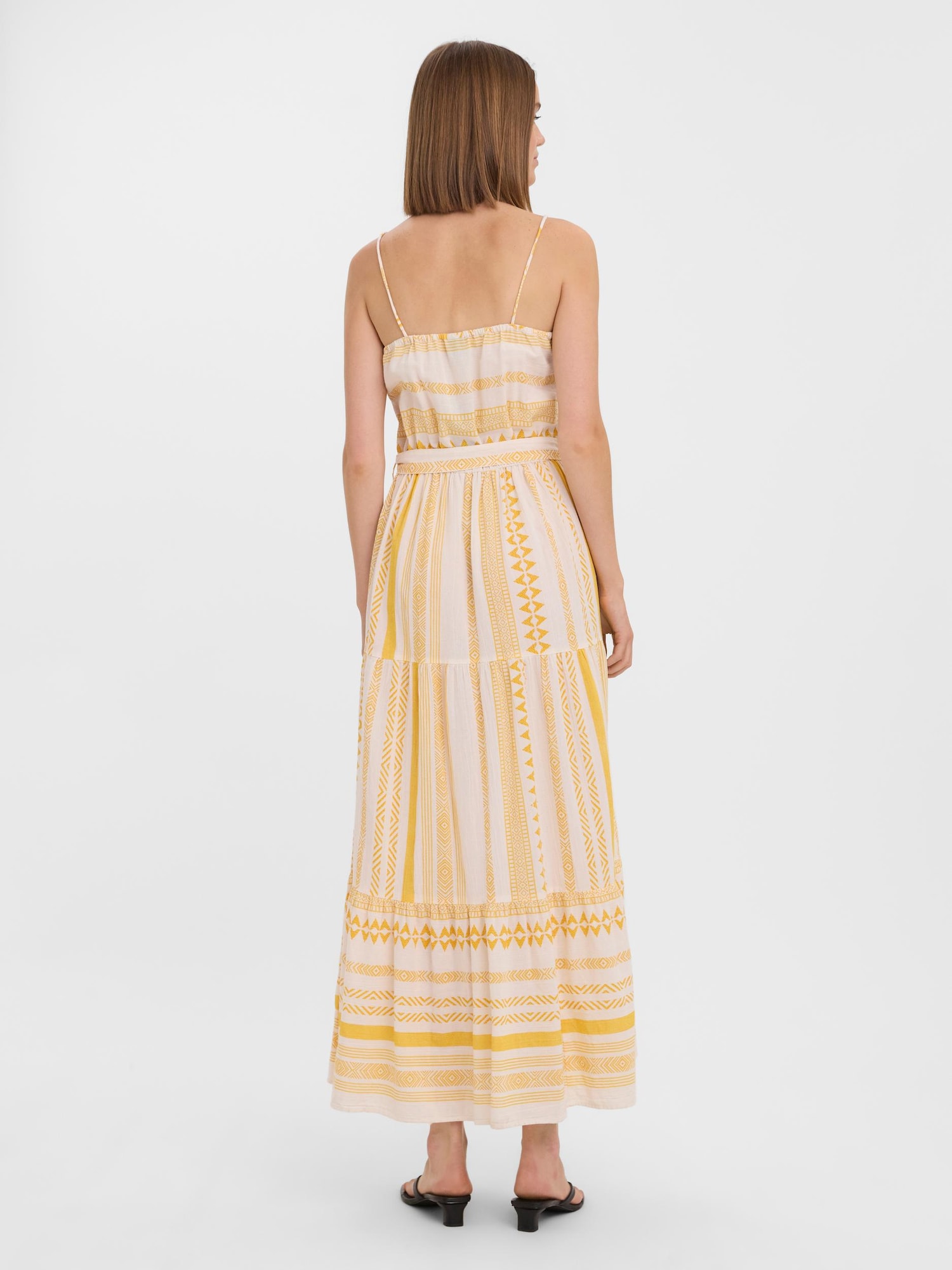 Vero Moda Tall Poletna obleka 'Dicthe'  svetlo rumena / off-bela