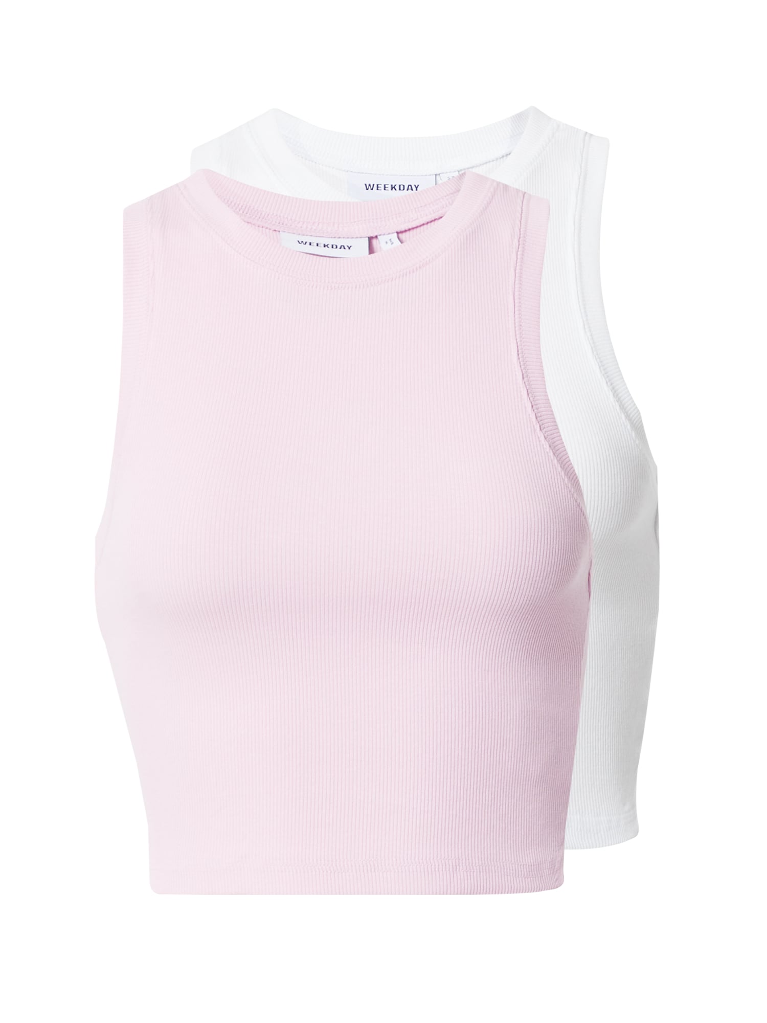 WEEKDAY Top  roza / bela