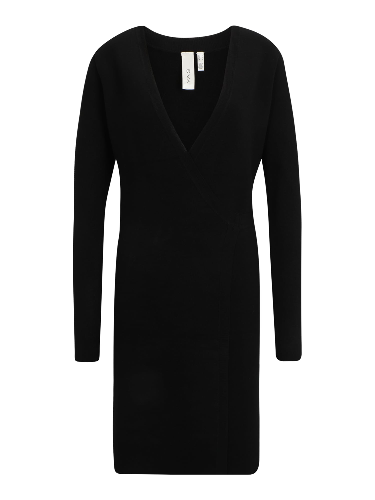 Y.A.S Tall Pletena obleka 'HALTON'  črna