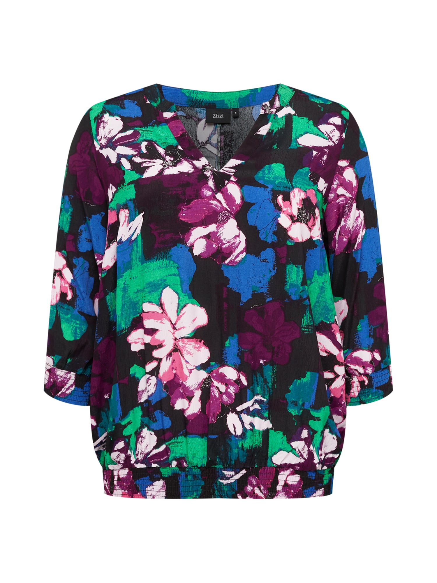 Zizzi Bluza 'MINGER'  mešane barve / črna