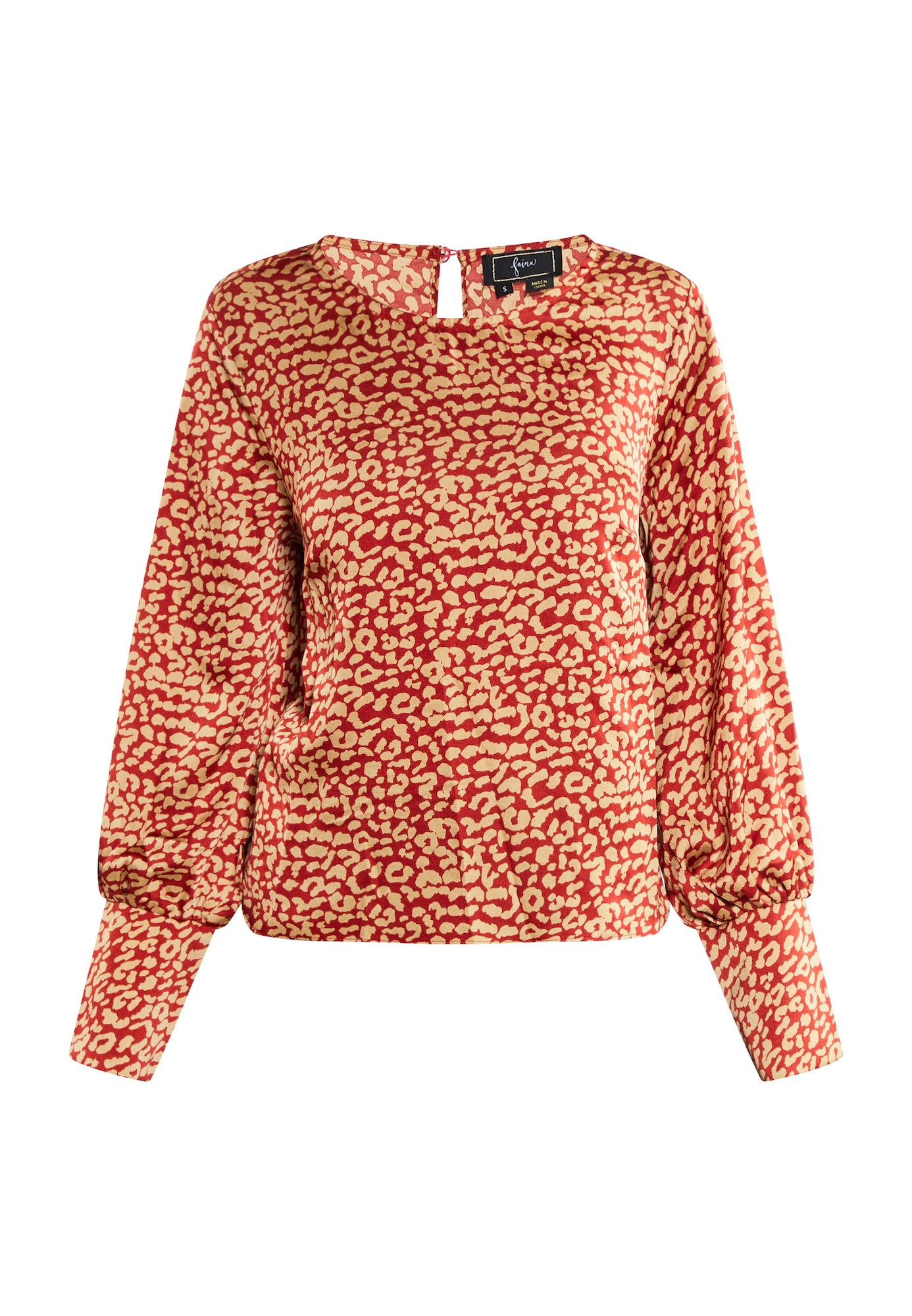 faina Bluza  pesek / rdeča
