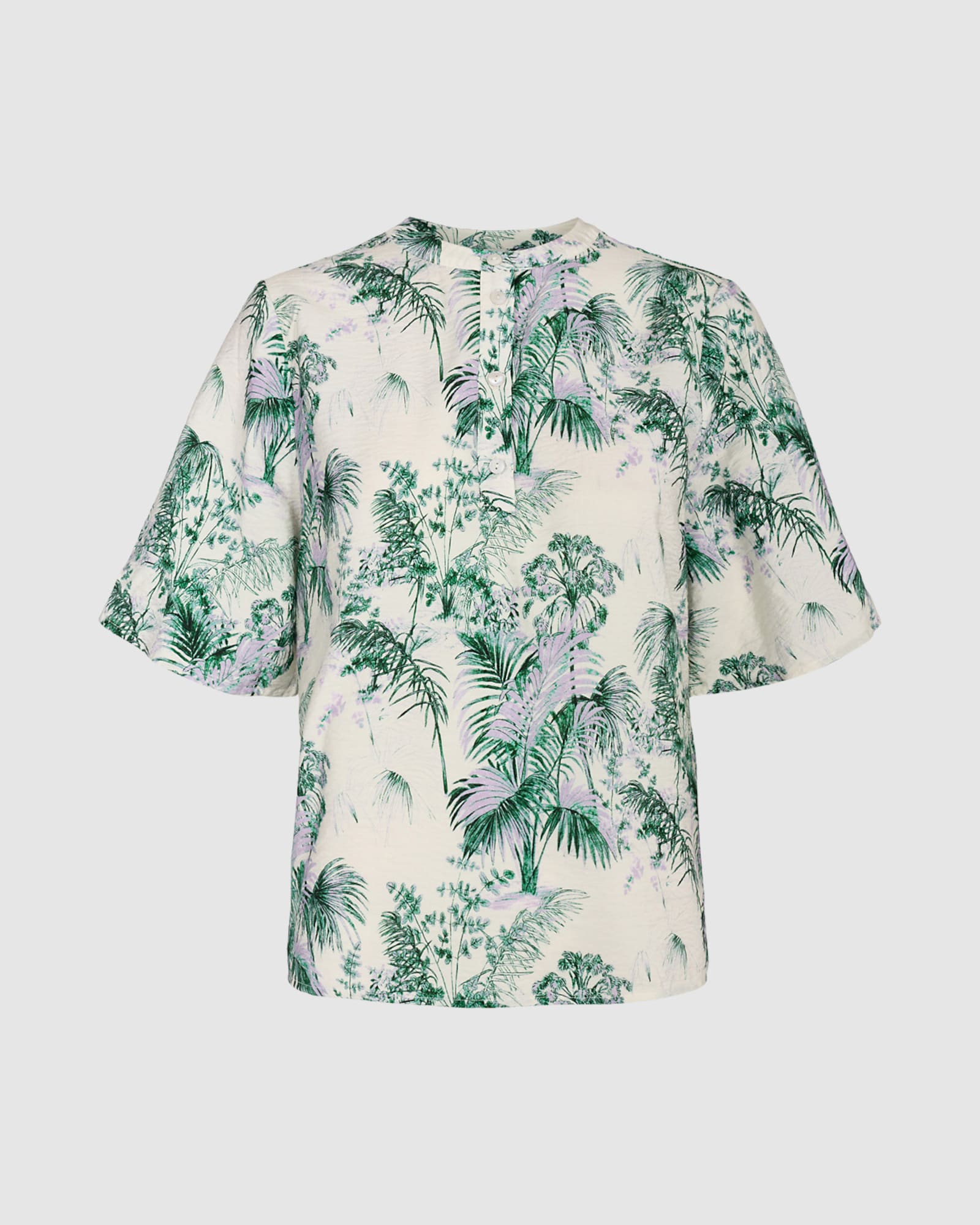 minimum Bluza 'Signeline'  zelena / pastelno lila / off-bela