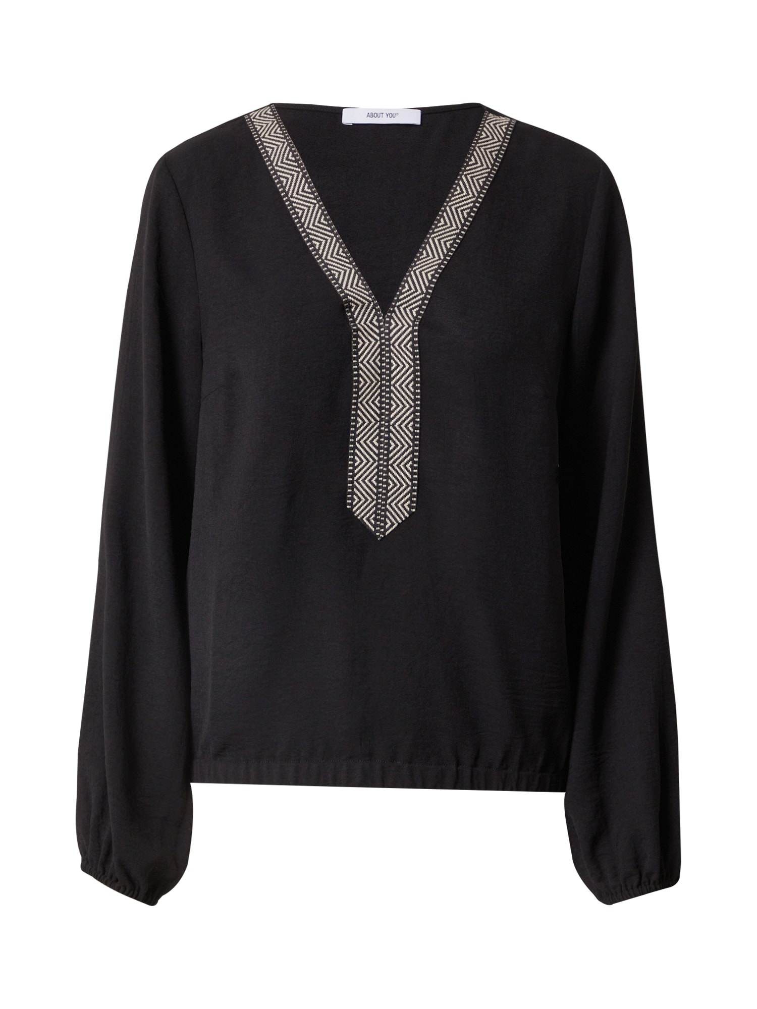 ABOUT YOU Bluza 'Emely'  črna / bela